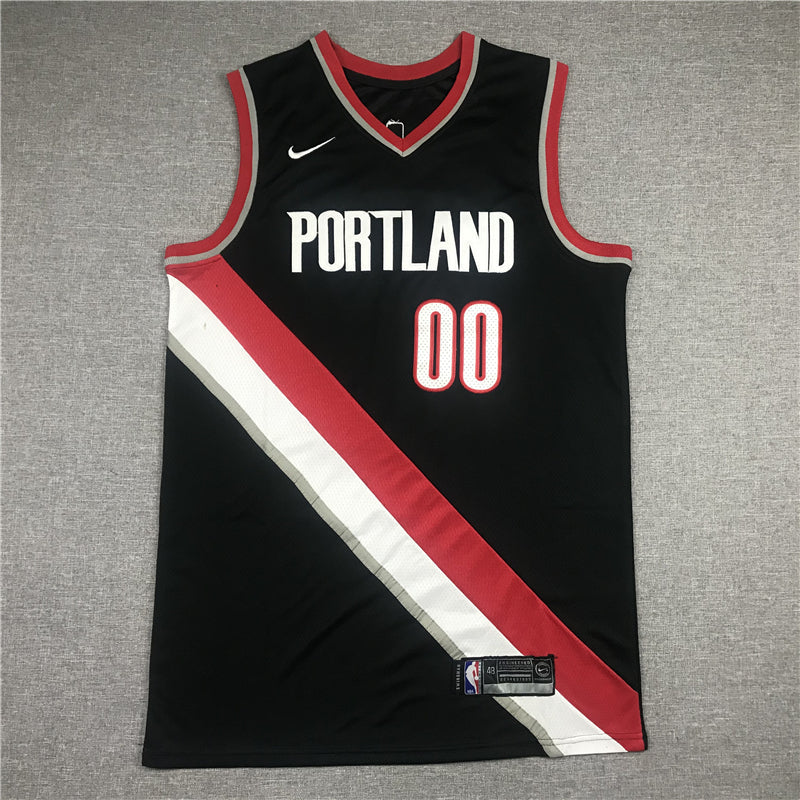 Men's Portland Trail Blazers Carmelo Anthony #00 Black Swingman Fashion Jerseys