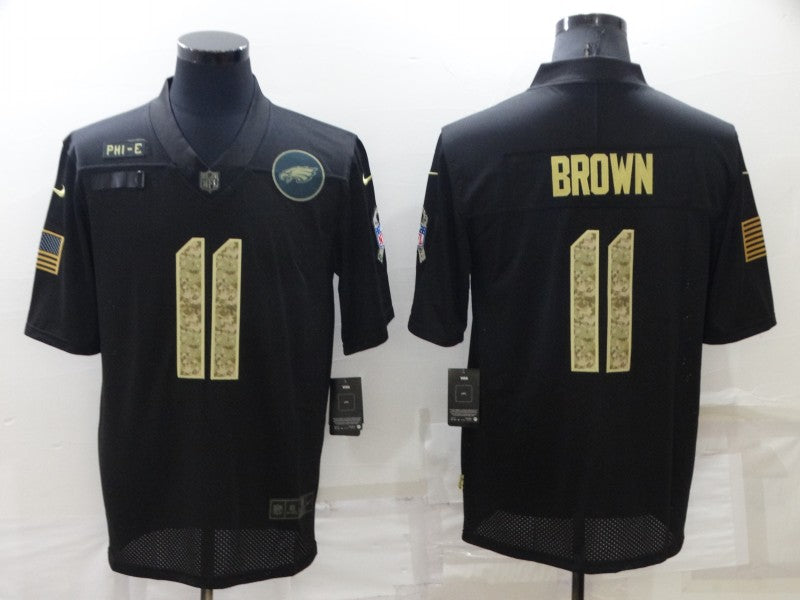 Men's Philadelphia Eagles A.J. Brown #11 Black Player Jerseys