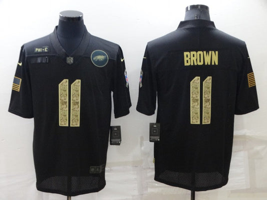 Men's Philadelphia Eagles A.J. Brown #11 Black Player Jerseys