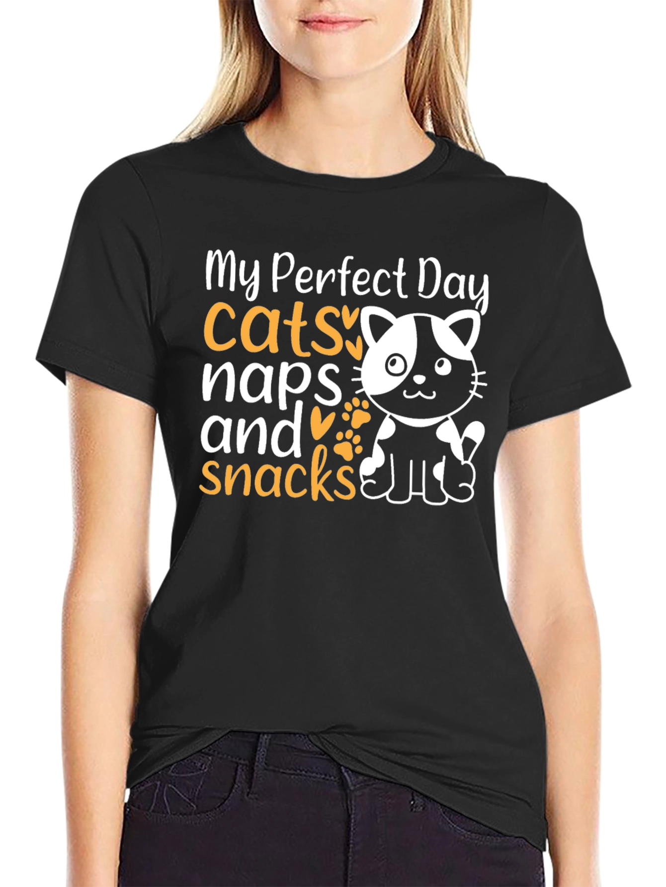 My Perfect Day Cats Naps Snacks T-Shirt