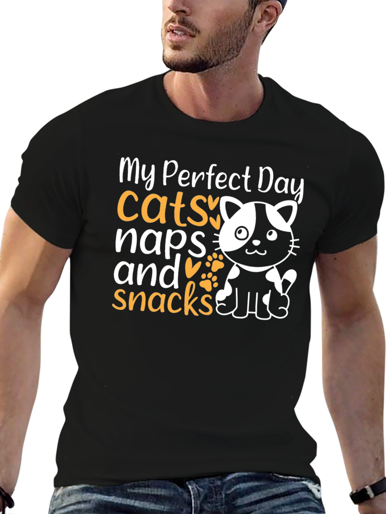 My Perfect Day Cats Naps Snacks T-Shirt