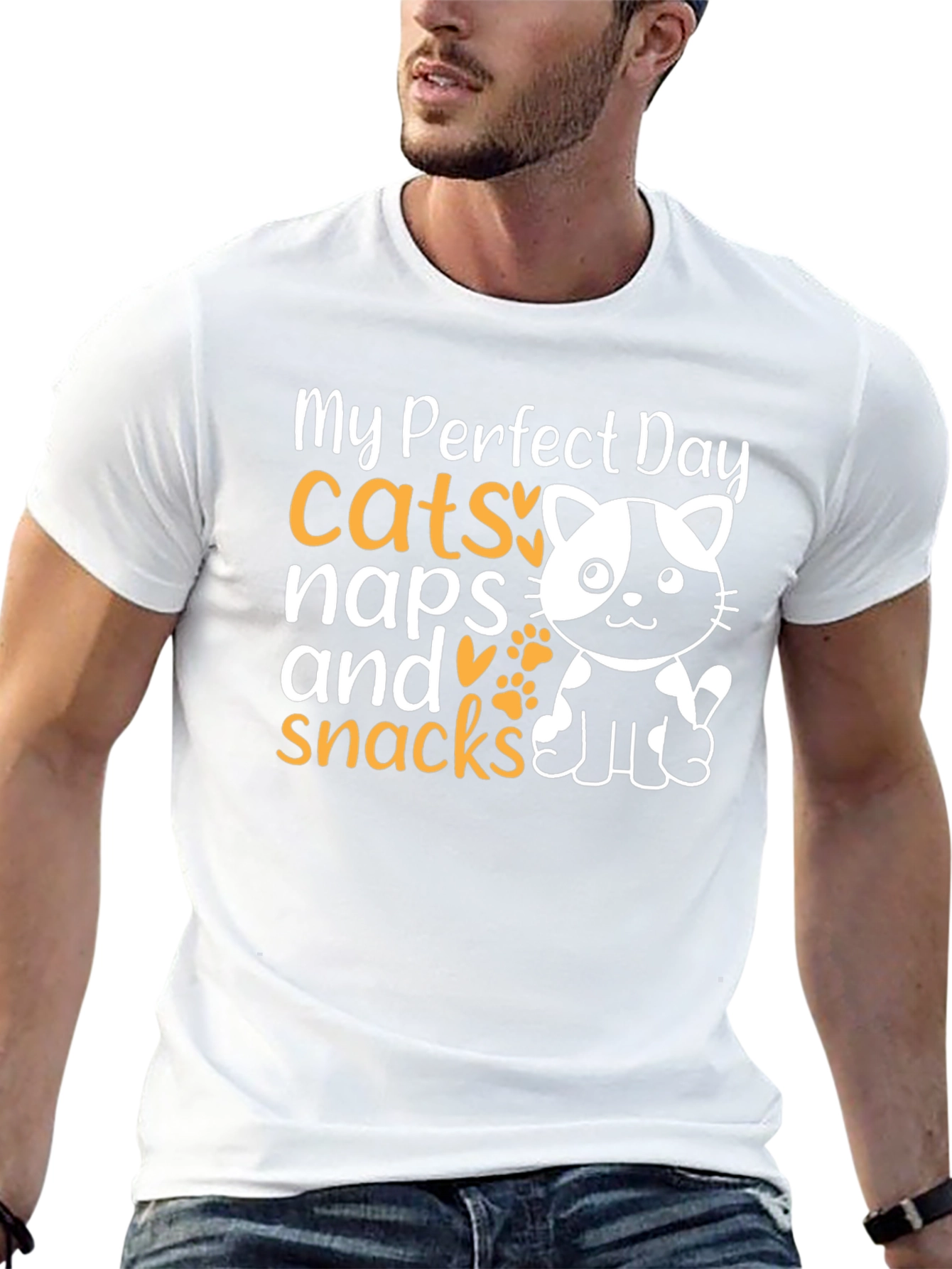 My Perfect Day Cats Naps Snacks T-Shirt