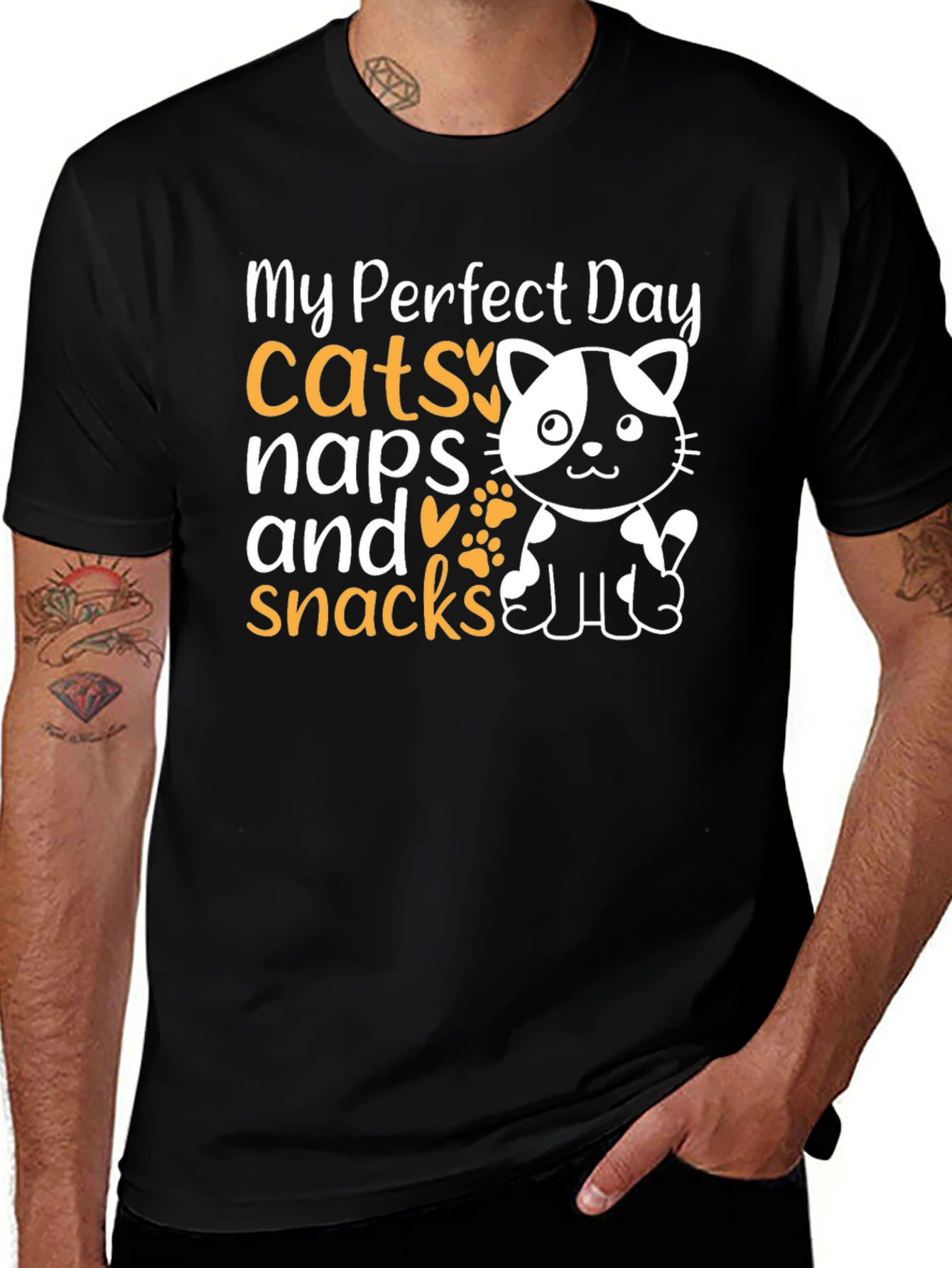 My Perfect Day Cats Naps Snacks T-Shirt