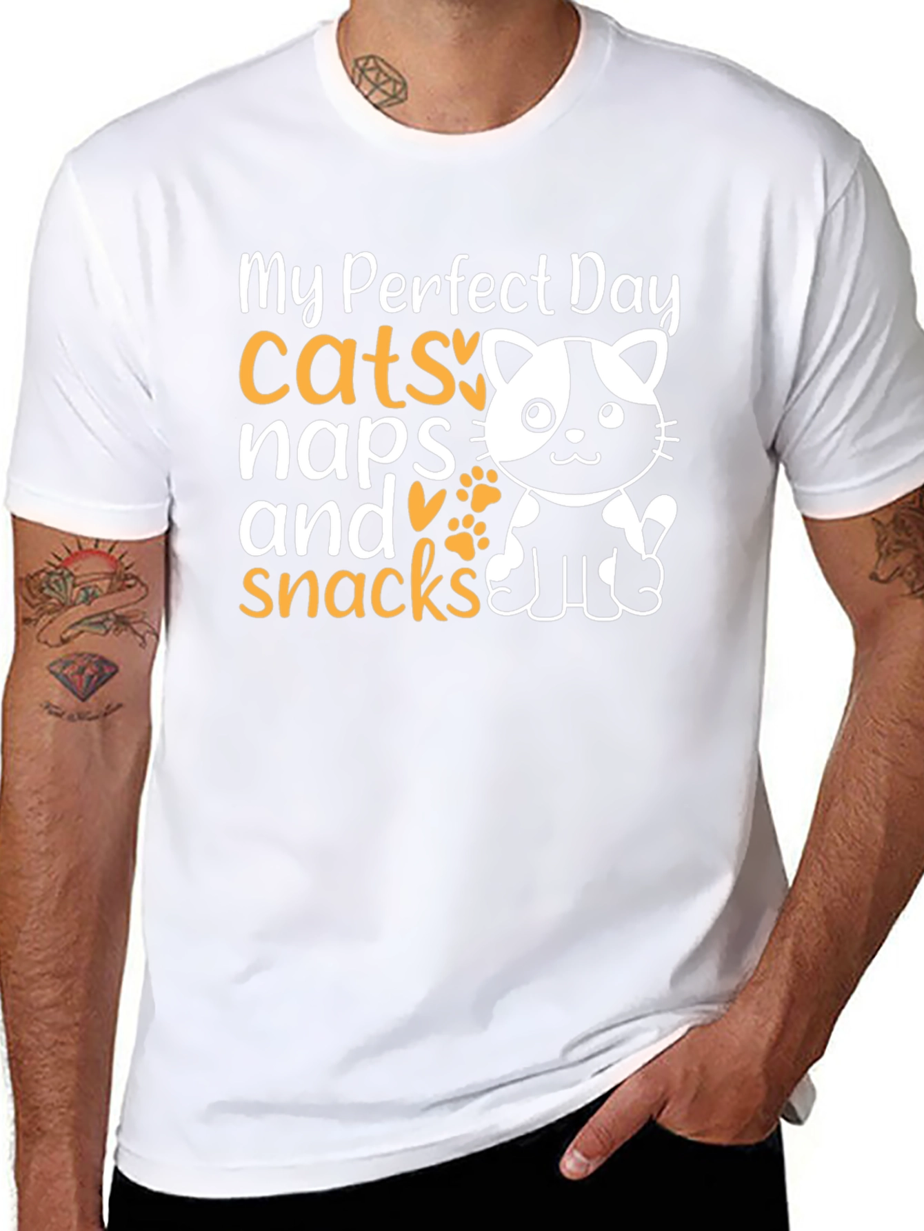 My Perfect Day Cats Naps Snacks T-Shirt