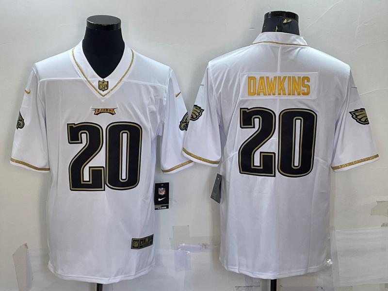 Men's Philadelphia Eagles Brian Dawkins #20 White Player Game Jerseys