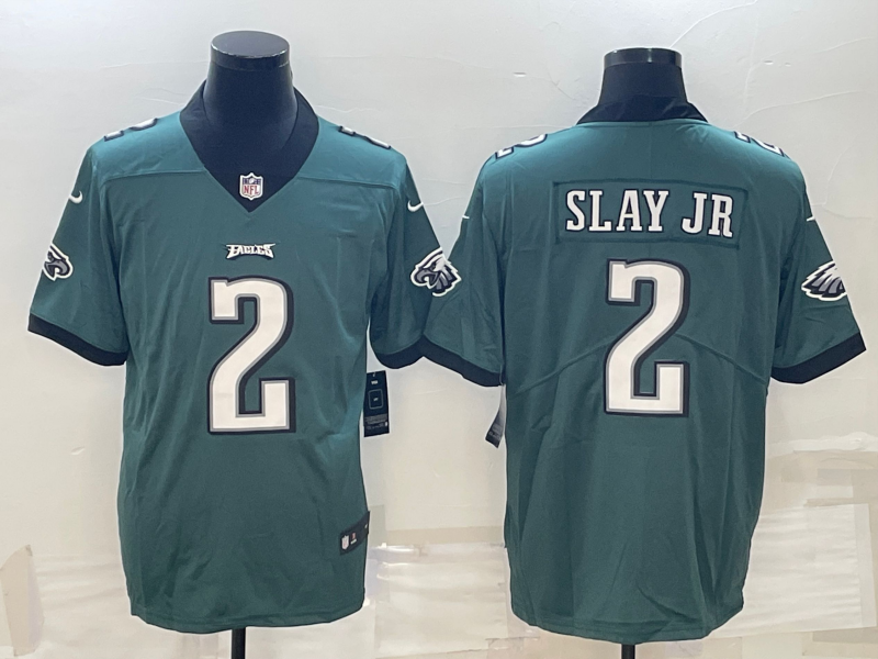 Men's Philadelphia Eagles Darius Slay Jr. #2 Midnight Green Game Jerseys