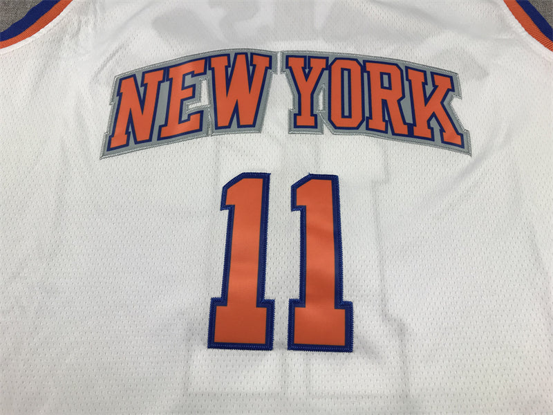 Men's New York Knicks Jalen Brunson #11 White Swingman Jerseys - Association Edition