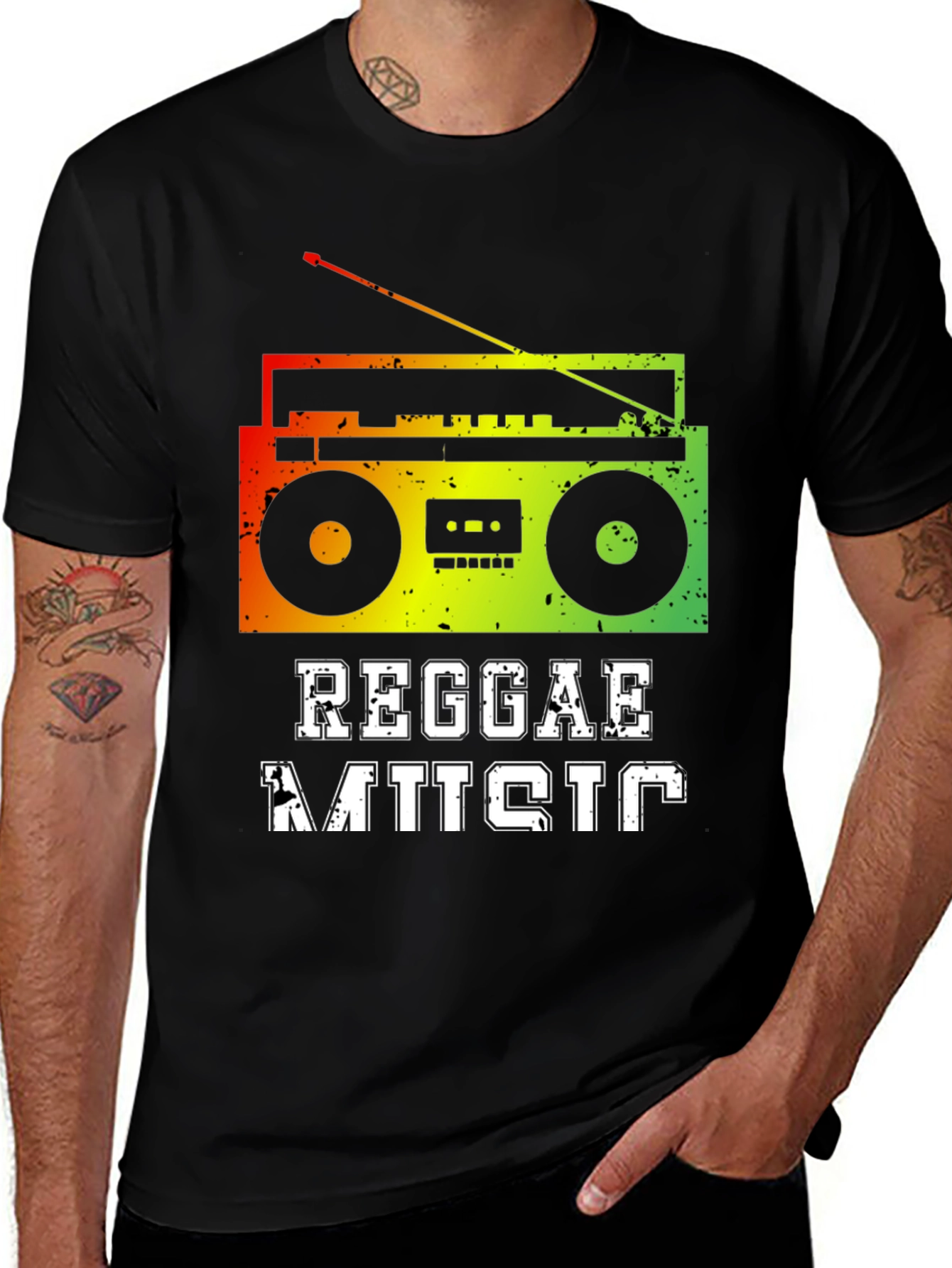 Reggae Music Retro Radio T-Shirt