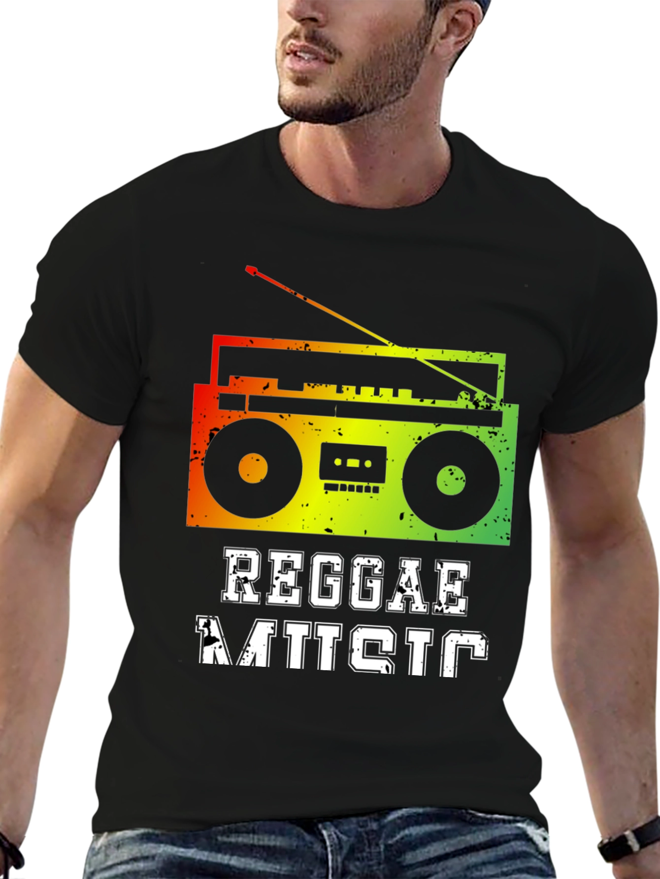 Reggae Music Retro Radio T-Shirt