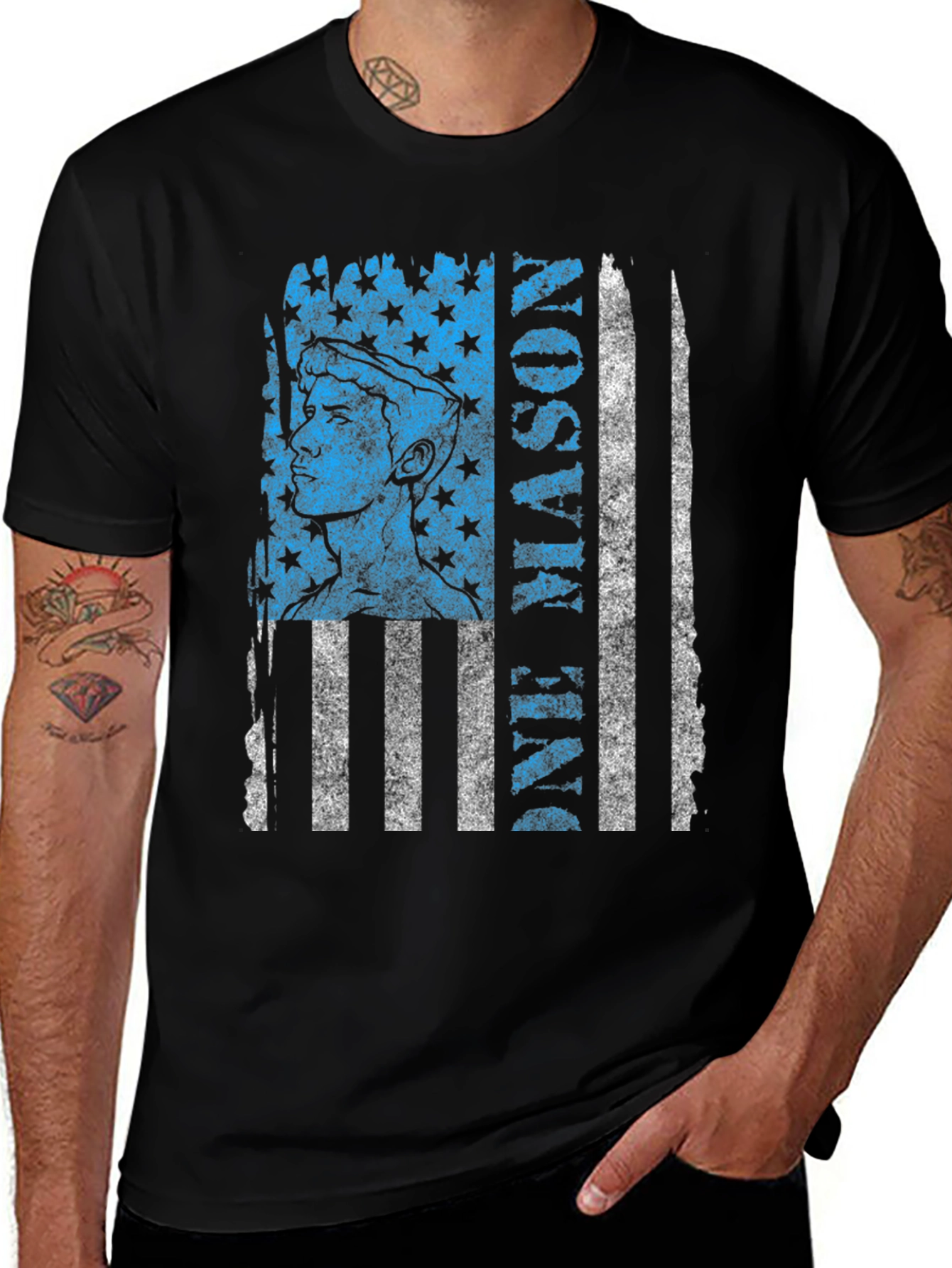 Patriotic Masonic T-Shirt - One Mason Design