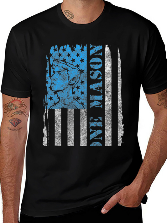 Patriotic Masonic T-Shirt - One Mason Design
