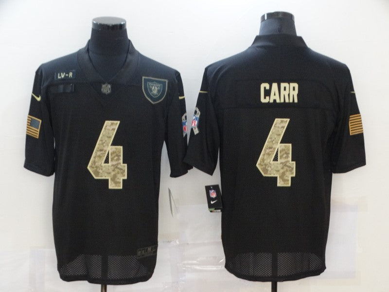 Men's Las Vegas Raiders Derek Carr #4 Black Jerseys