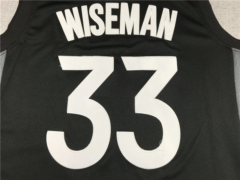 Men's Golden State Warriors James Wiseman #33 Black Swingman Jerseys
