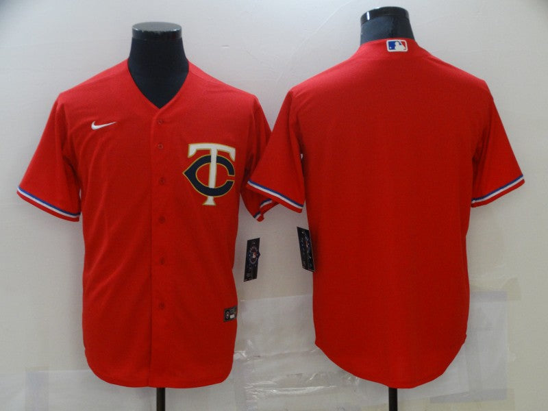 Men's Minnesota Twins Red Alternate Replica Team Blank Jerseys