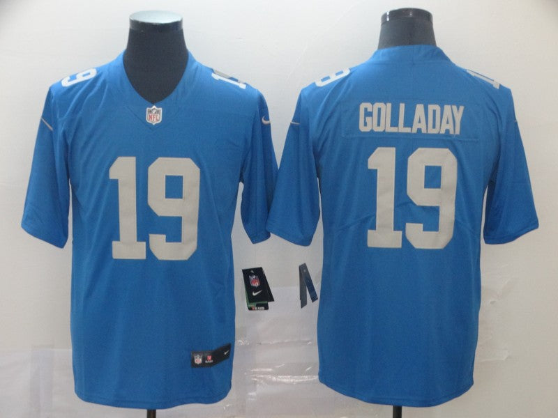 Men's Detroit Lions Kenny Golladay #19 Blue Game Jerseys