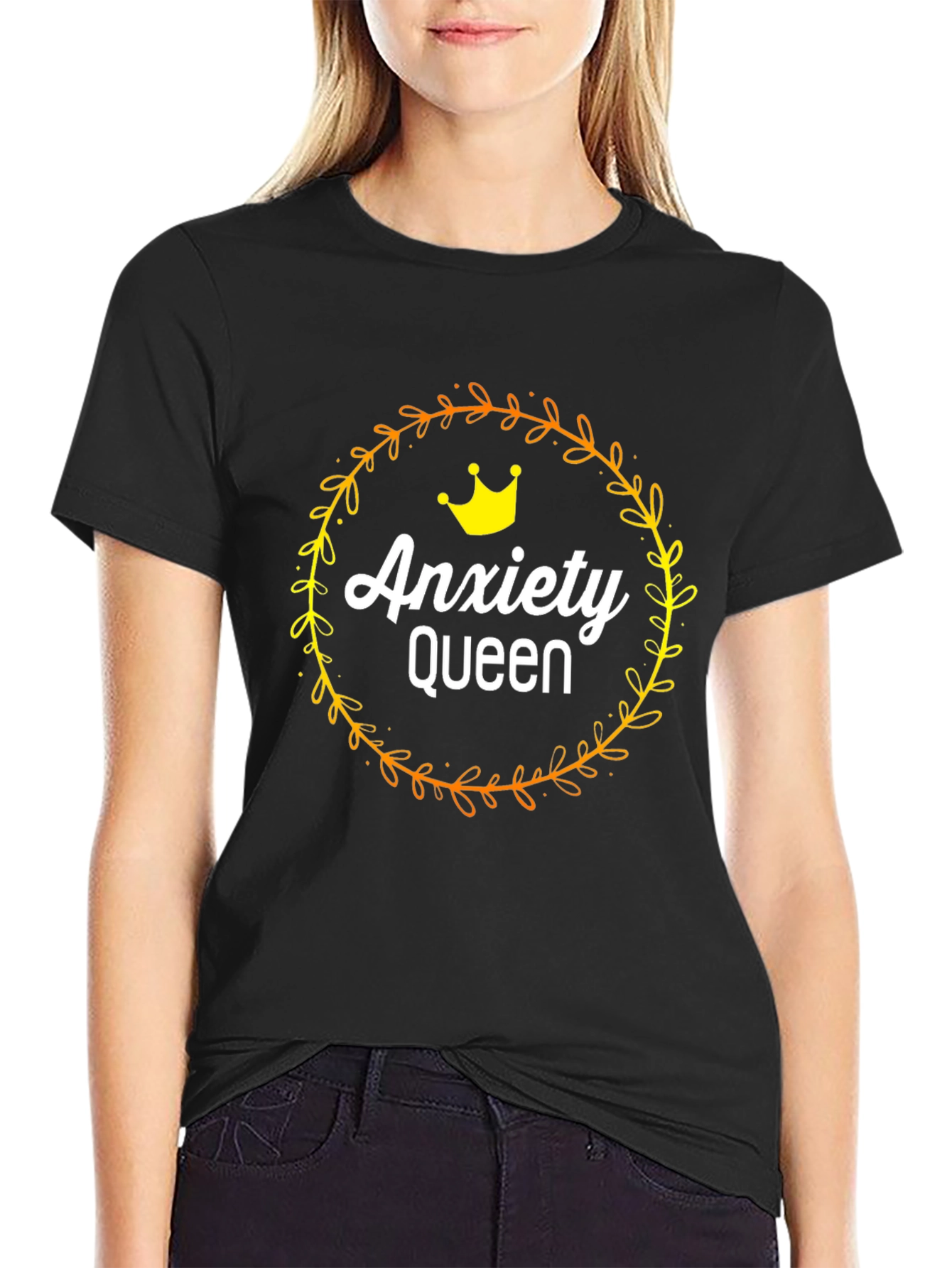 Anxiety Queen Graphic T-Shirt - Trendy Womens Tee