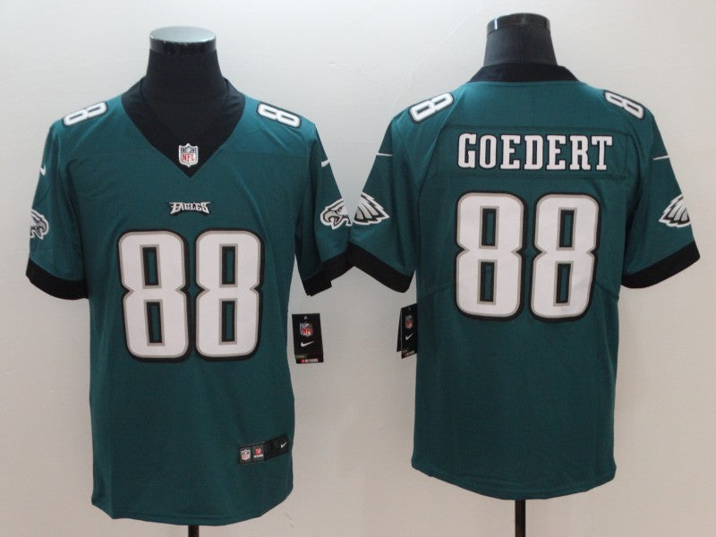Men's Philadelphia Eagles Dallas Goedert #88 Midnight Green Game Jerseys