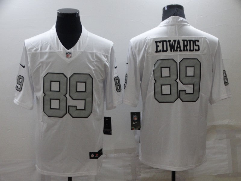Men's Las Vegas Raiders Bryan Edwards #89 White Game Player Jerseys
