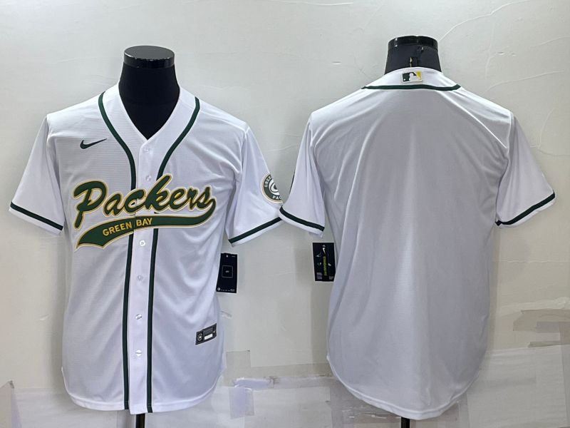 Men's Green Bay Packers White Blank Jerseys