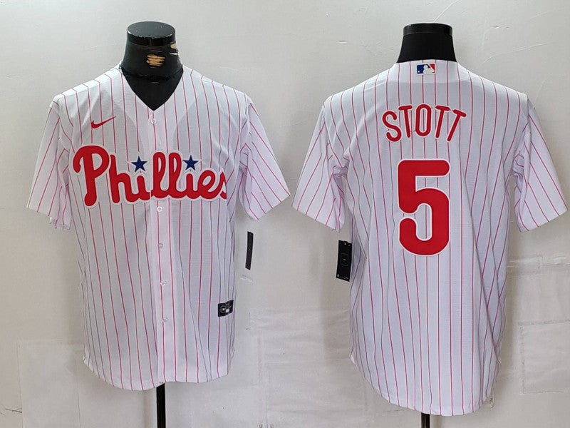 Men's Philadelphia Phillies Bryson Stott #5 White Home Limited Player Jerseys