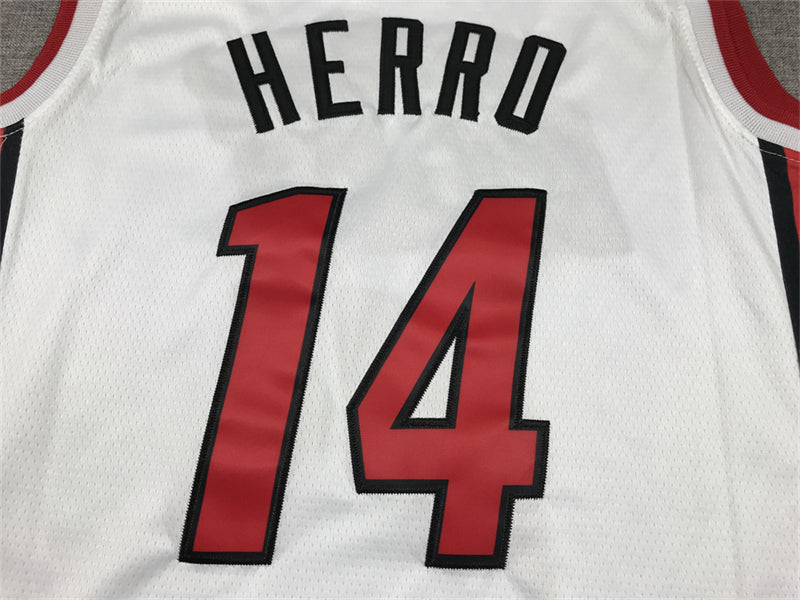 Men's Miami Heat Tyler Herro #14 White 2022/23 Swingman Jerseys - Association Edition