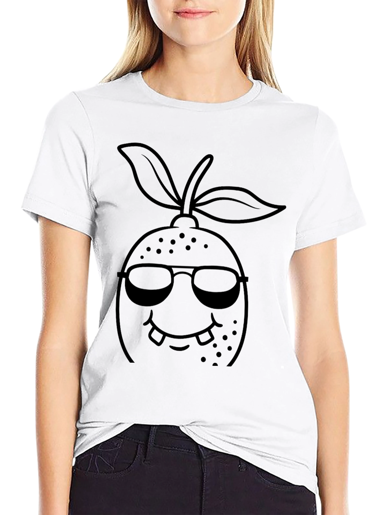 Cool Citrus Graphic Tee - Black