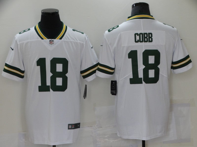 Men's Green Bay Packers Randall Cobb #18 White Game Player Jerseys