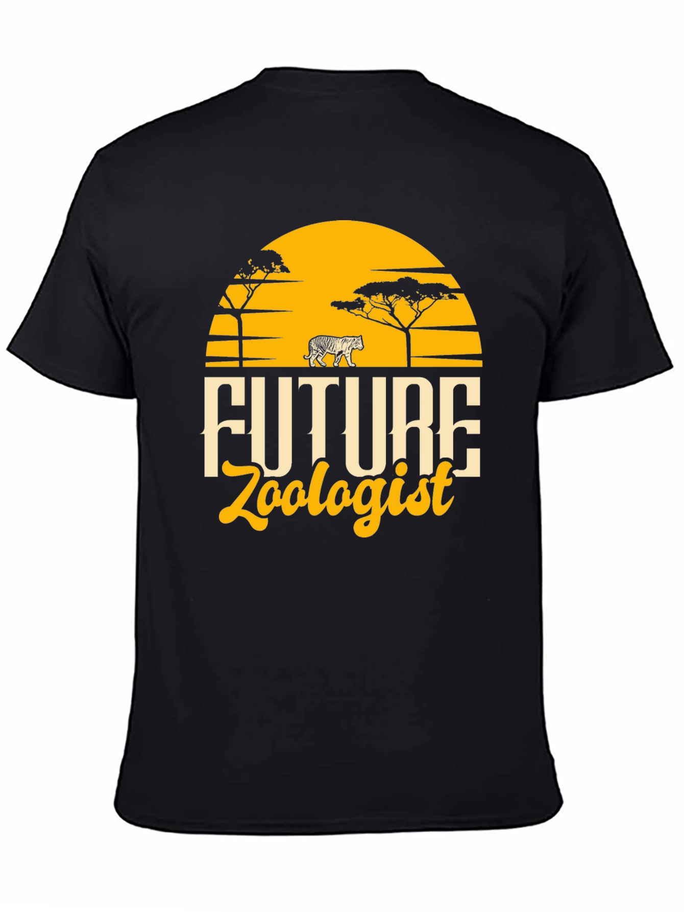 Future Zoologist Black Graphic T-Shirt