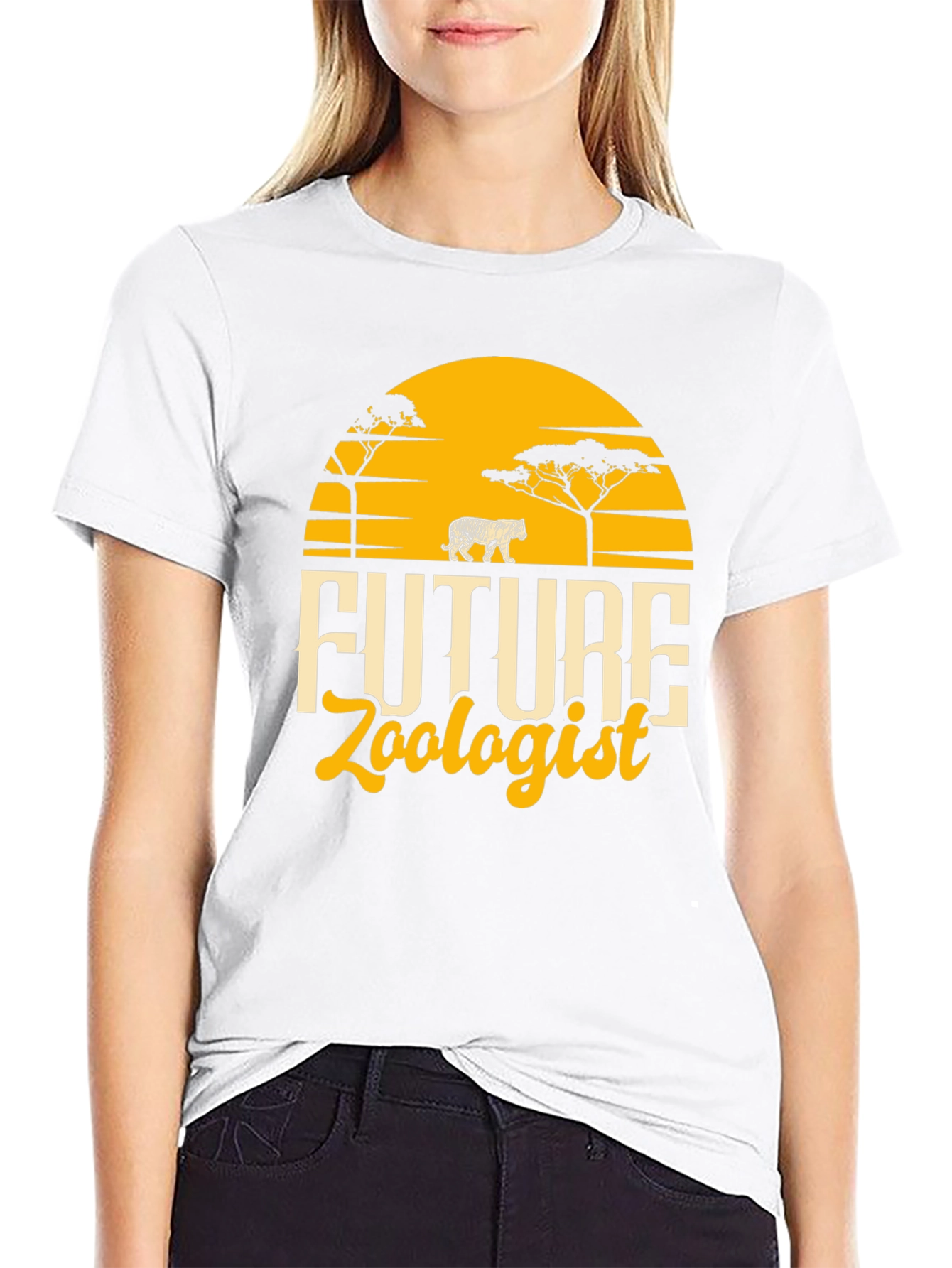 Future Zoologist Black Graphic T-Shirt