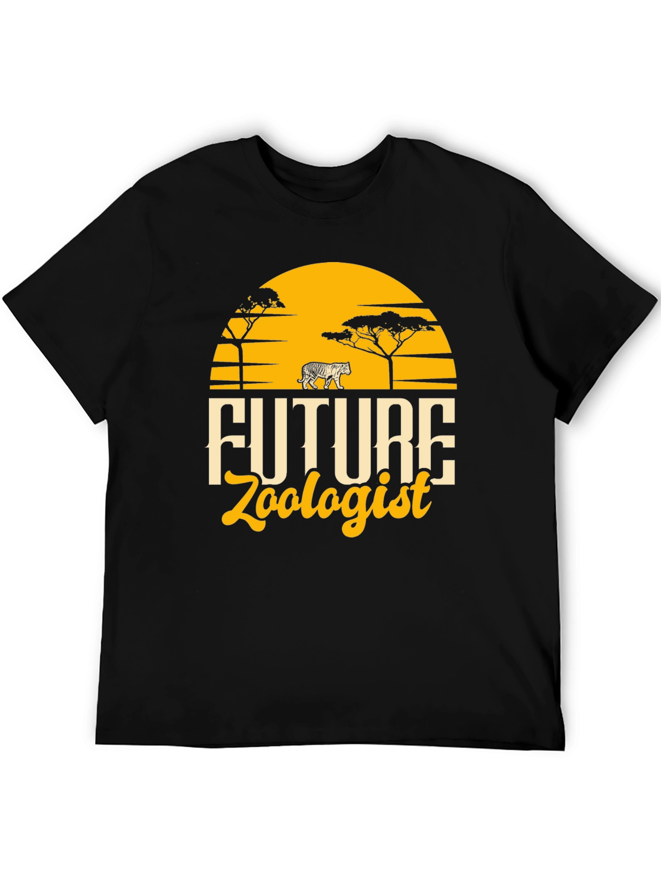 Future Zoologist Black Graphic T-Shirt