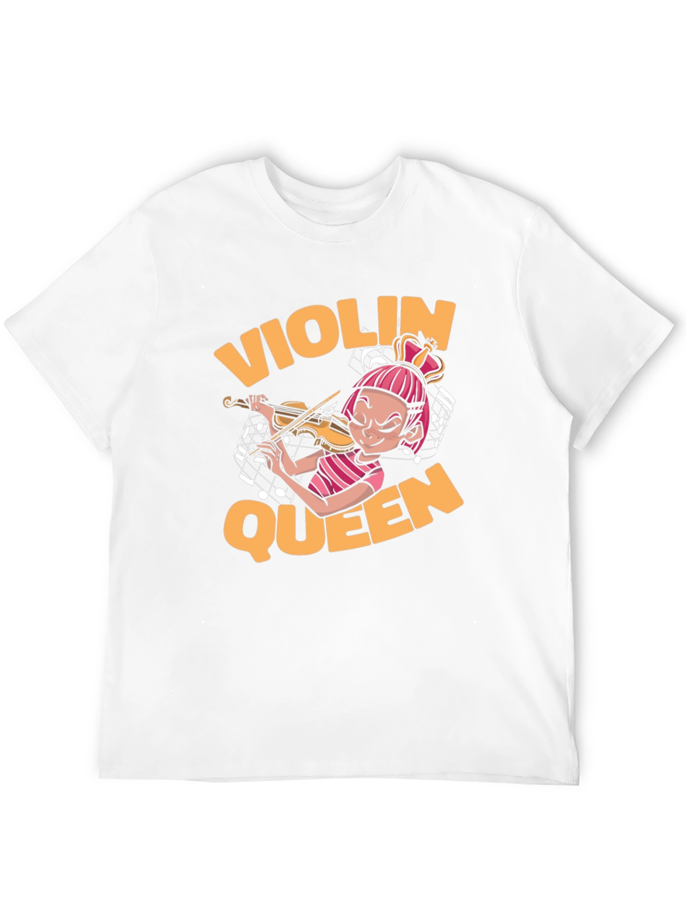 Violin Queen Black T-Shirt - Music Lover Tee