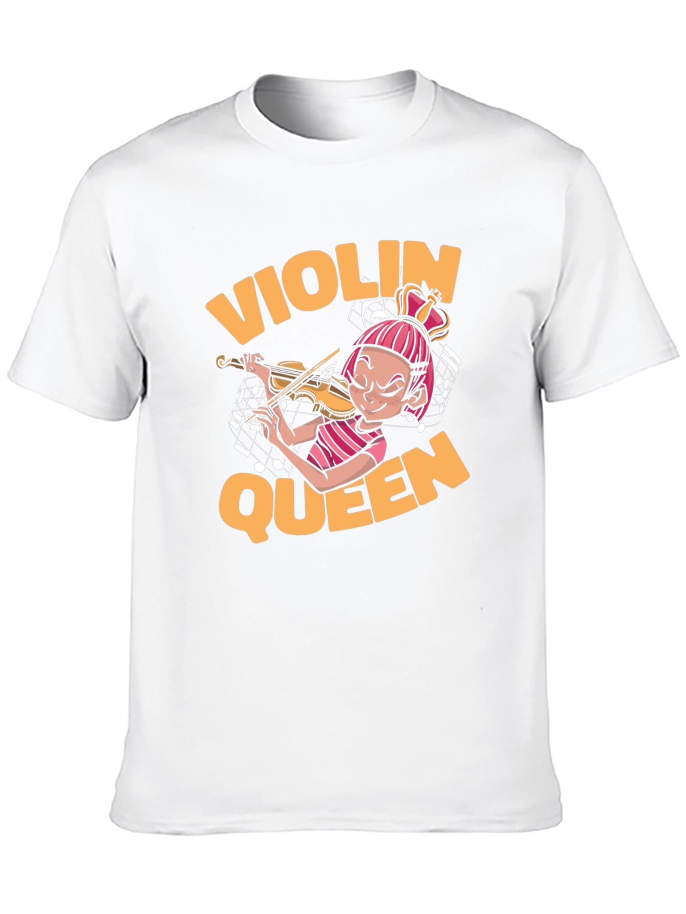 Violin Queen Black T-Shirt - Music Lover Tee