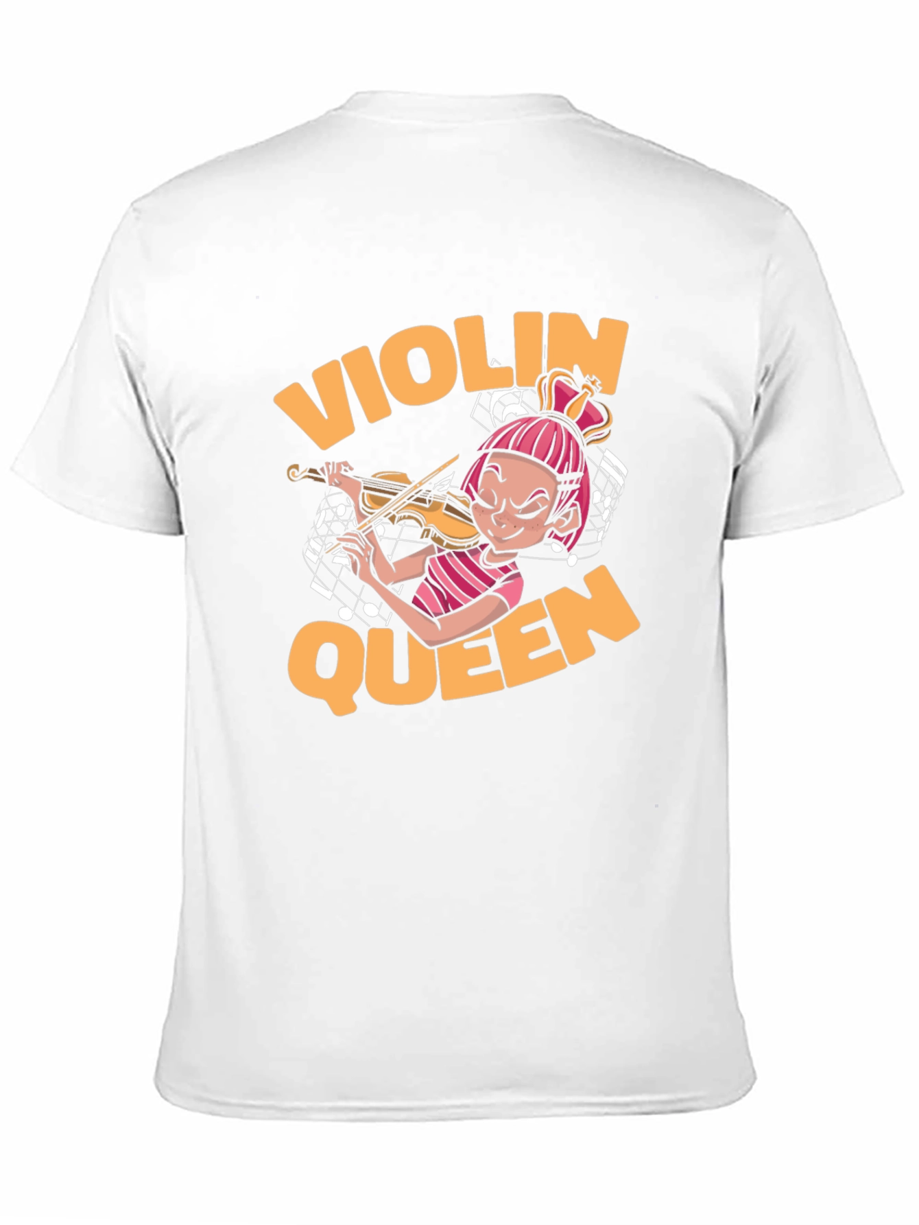 Violin Queen Black T-Shirt - Music Lover Tee
