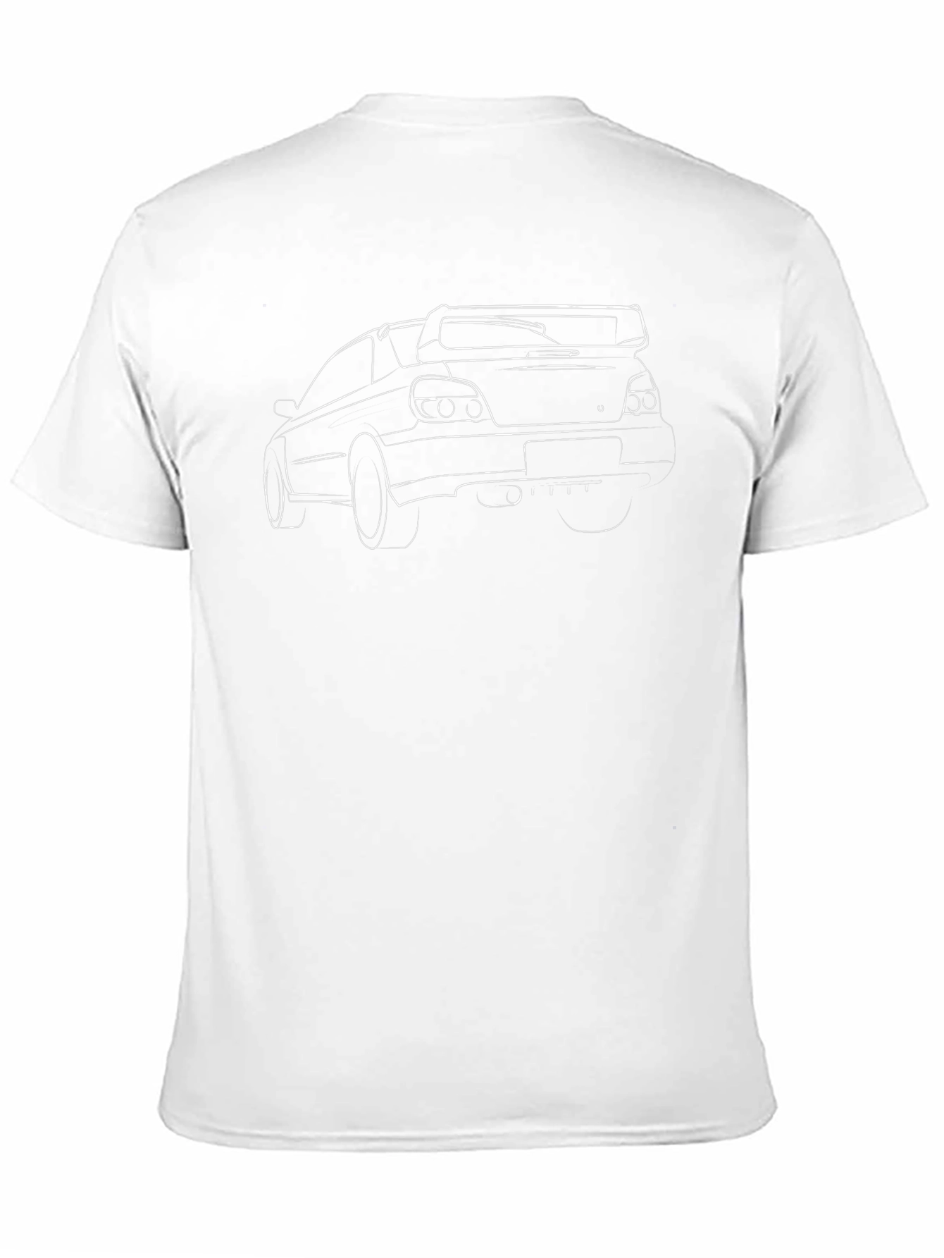 Car Outline Black T-Shirt