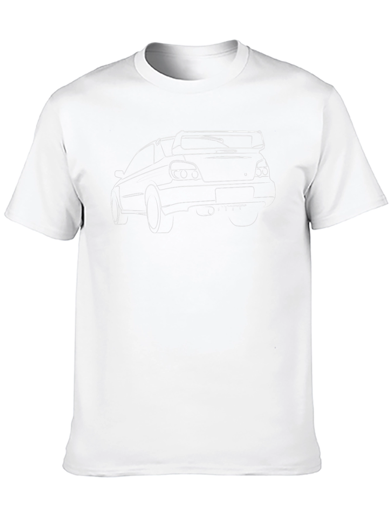 Car Outline Black T-Shirt