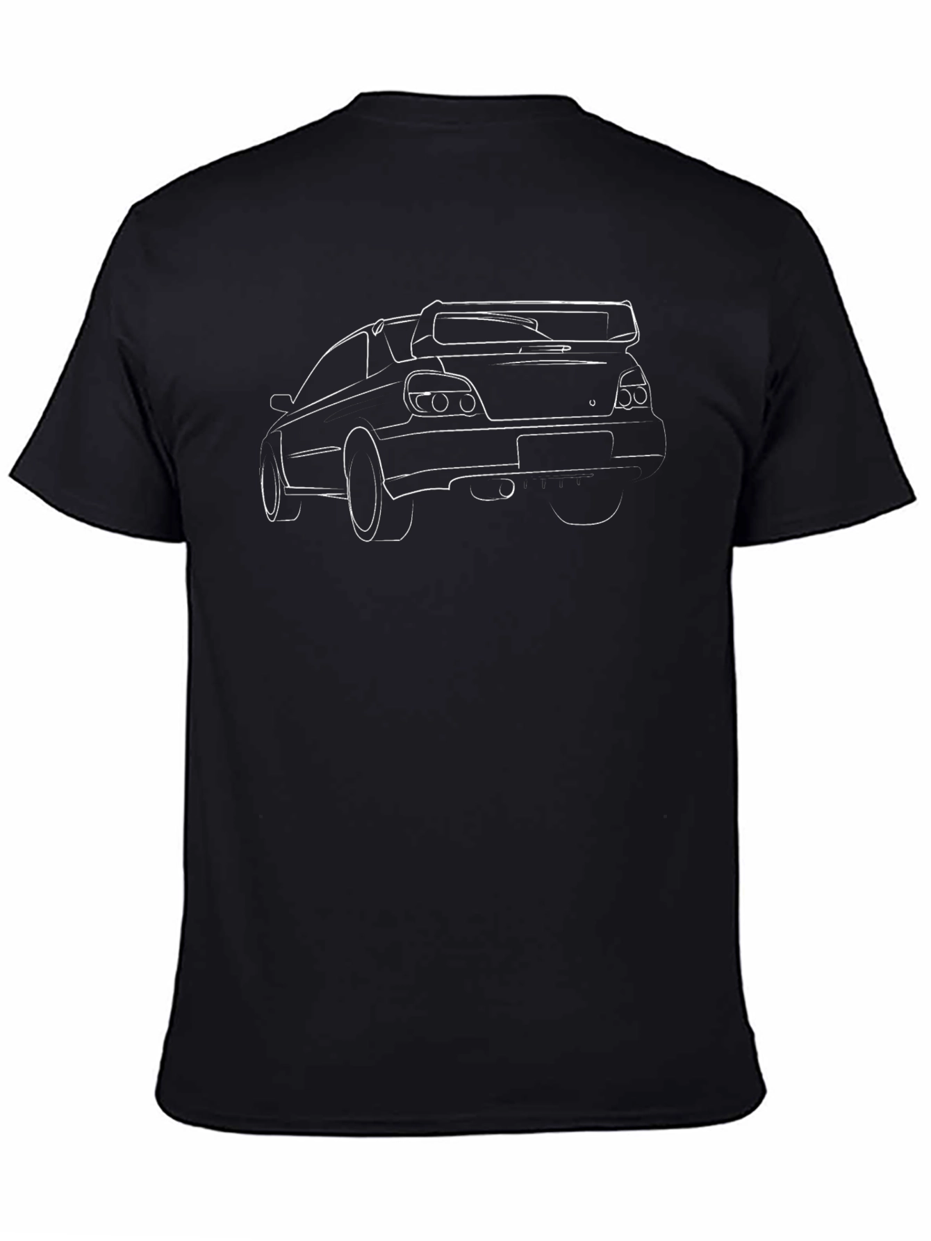 Car Outline Black T-Shirt