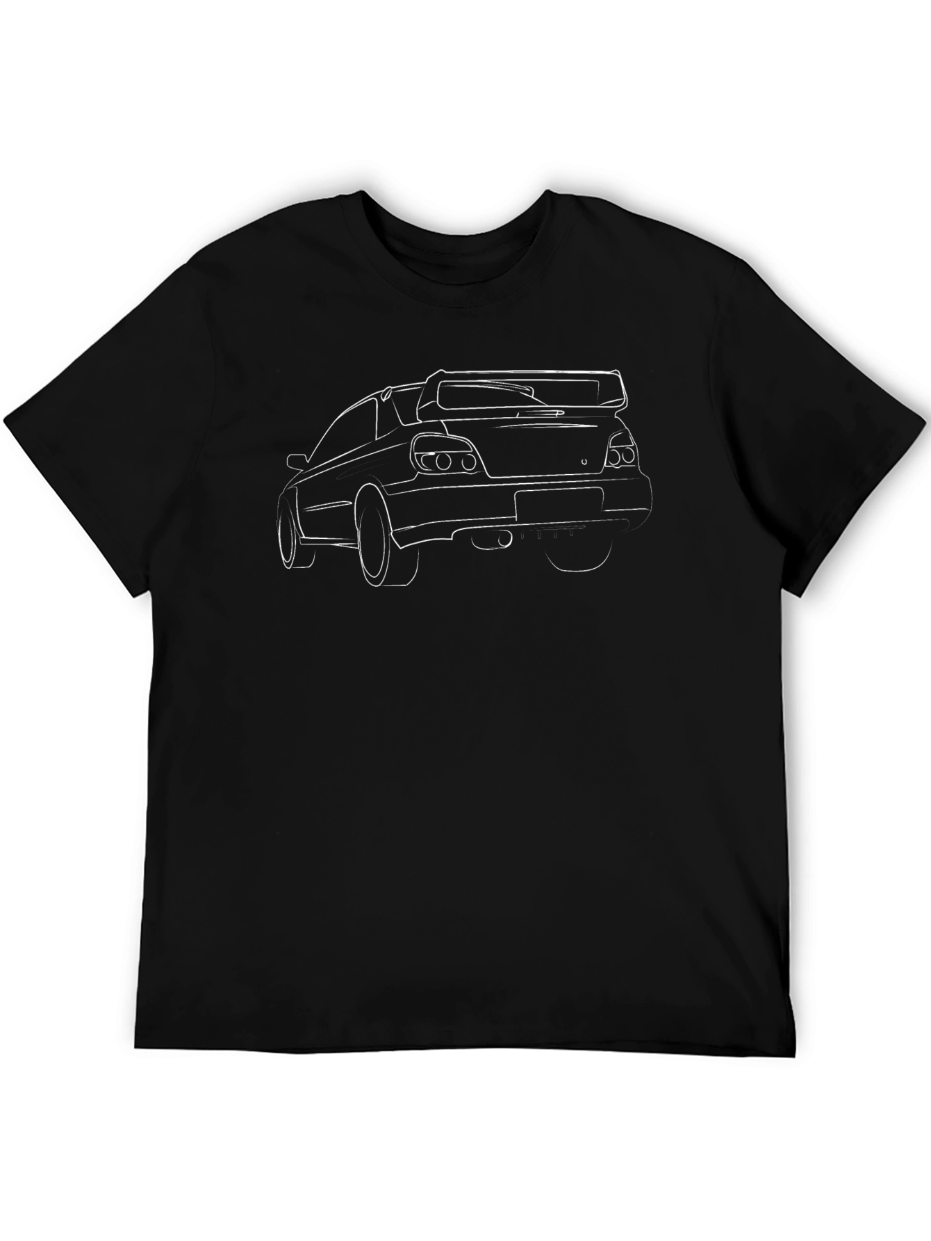 Car Outline Black T-Shirt
