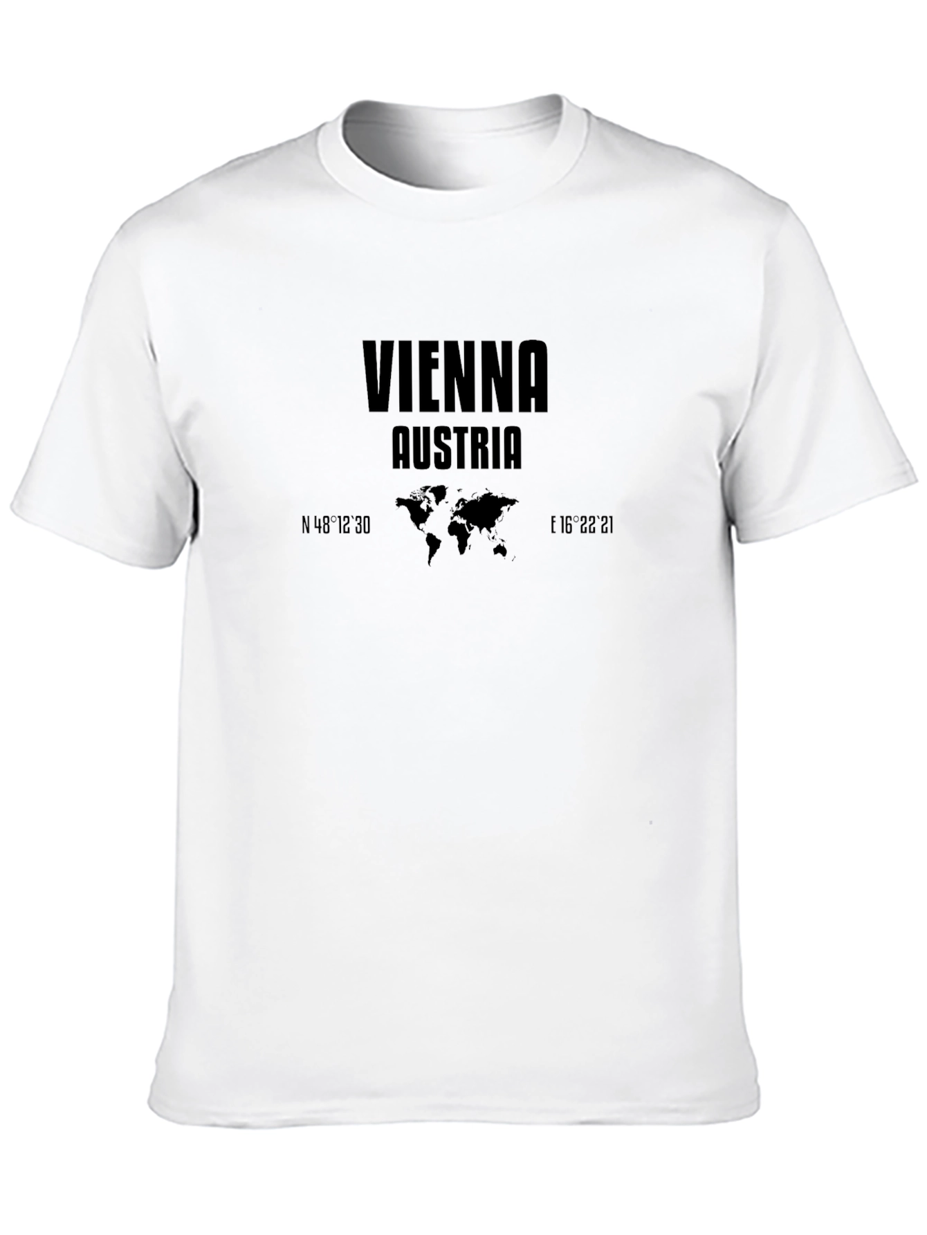 Vienna Austria Coordinates Graphic T-Shirt