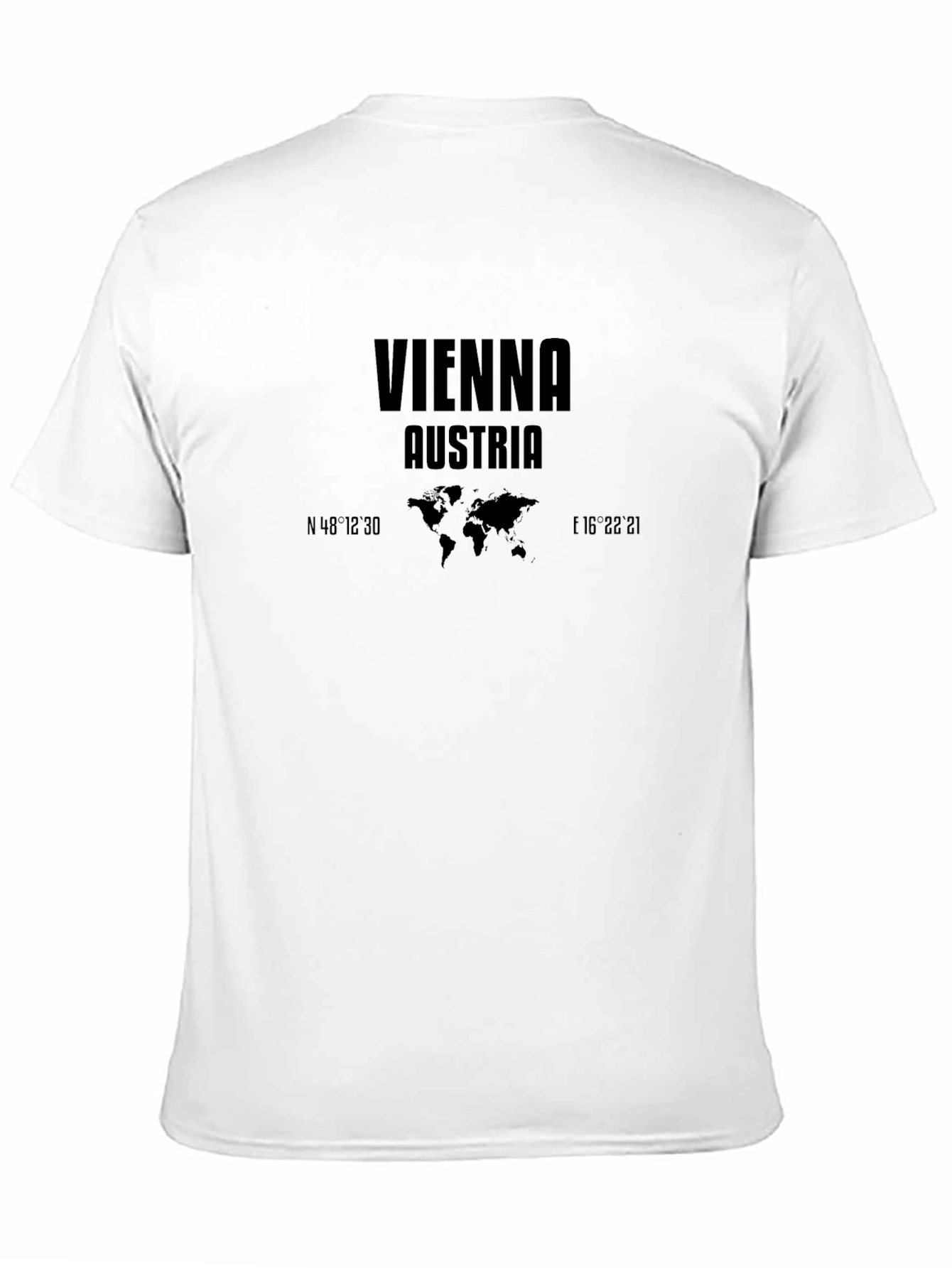 Vienna Austria Coordinates Graphic T-Shirt
