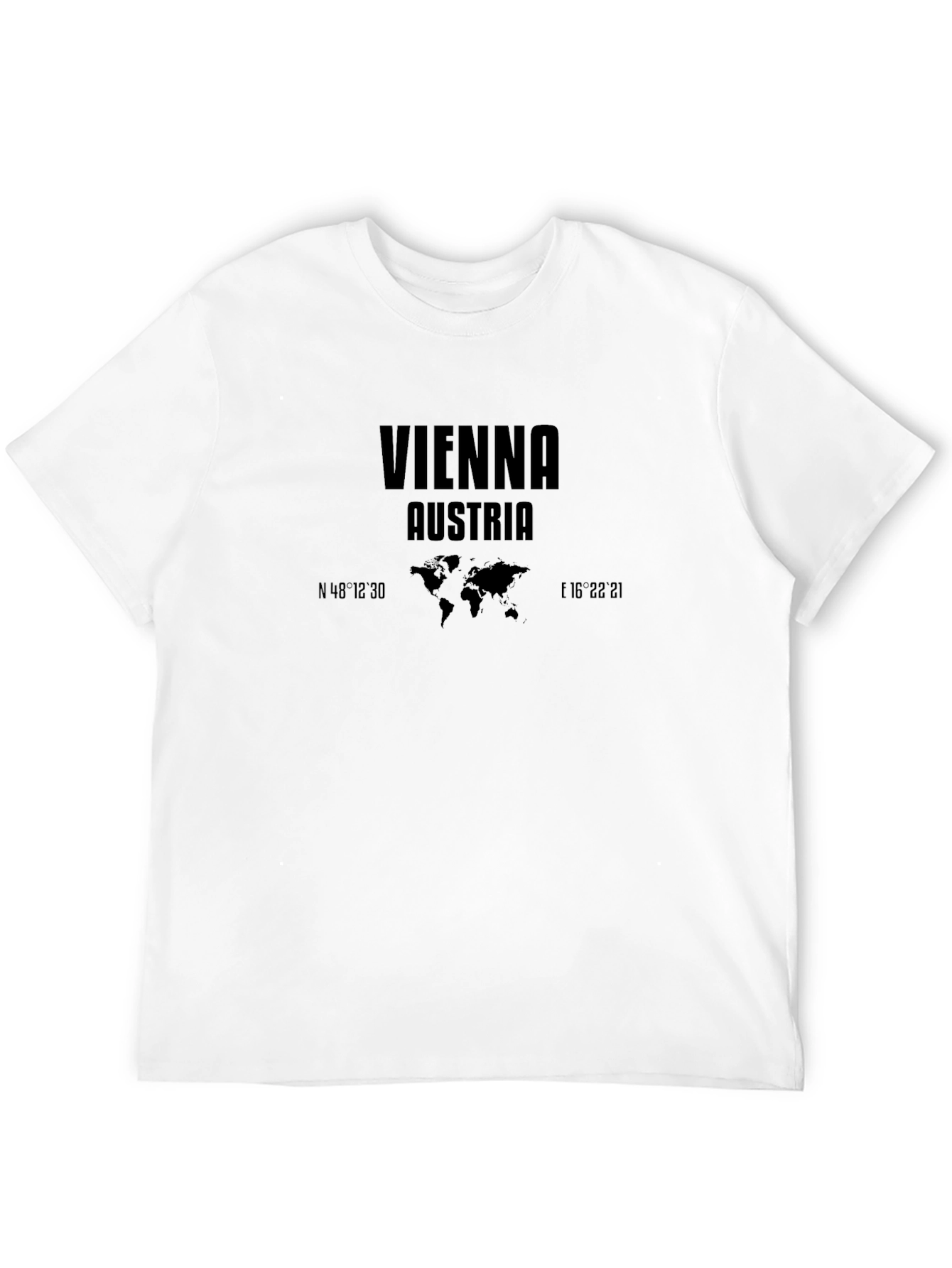 Vienna Austria Coordinates Graphic T-Shirt
