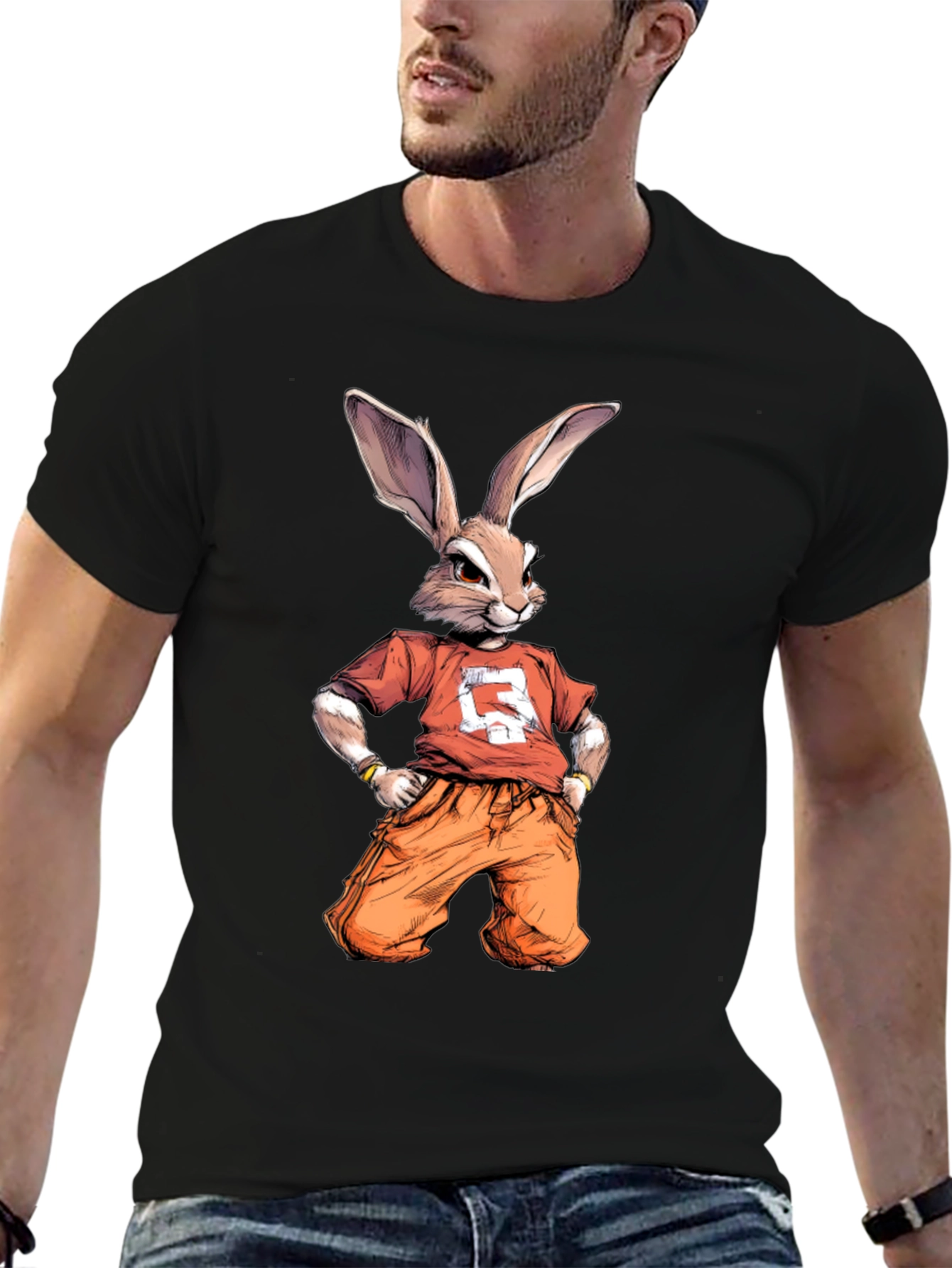 Cool Rabbit Graphic T-Shirt - Urban Streetwear Style