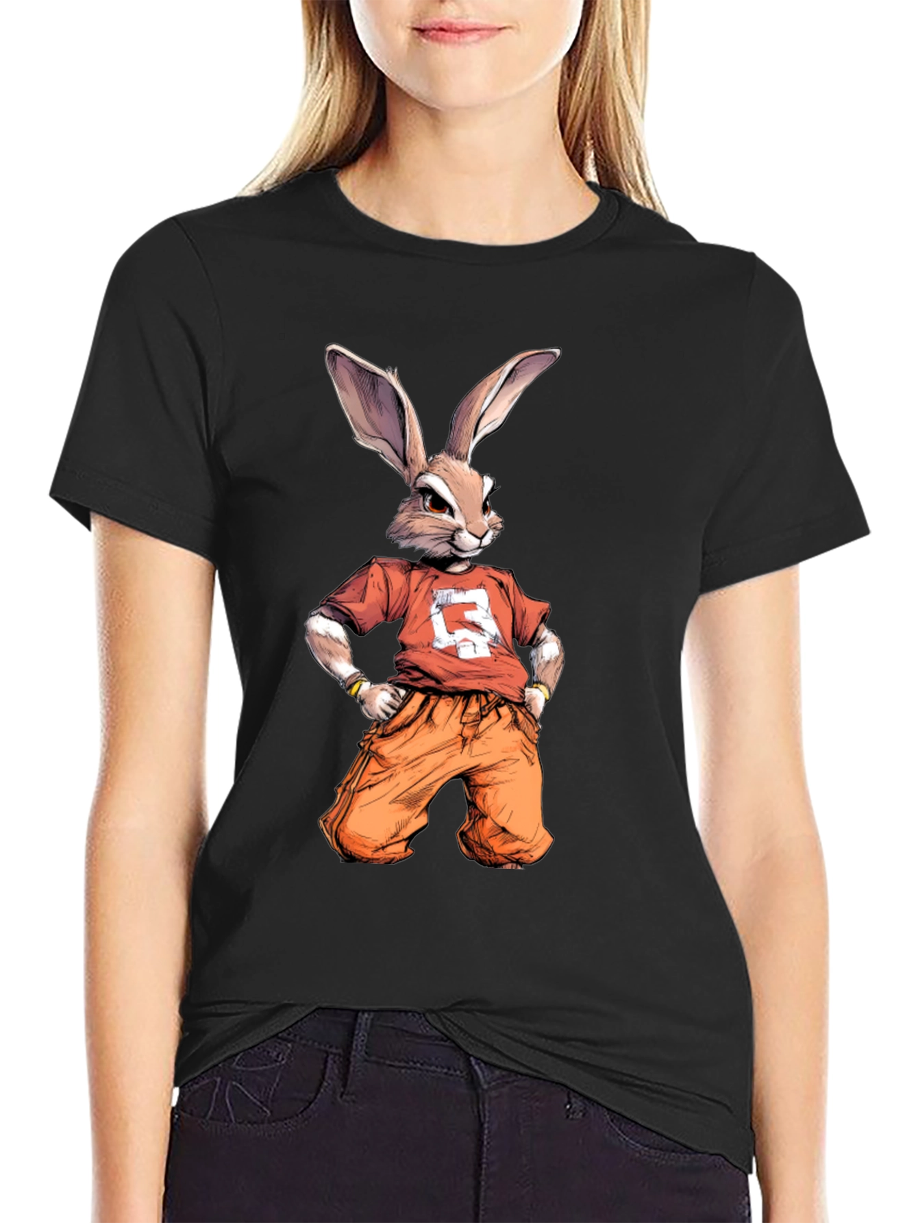 Cool Rabbit Graphic T-Shirt - Urban Streetwear Style