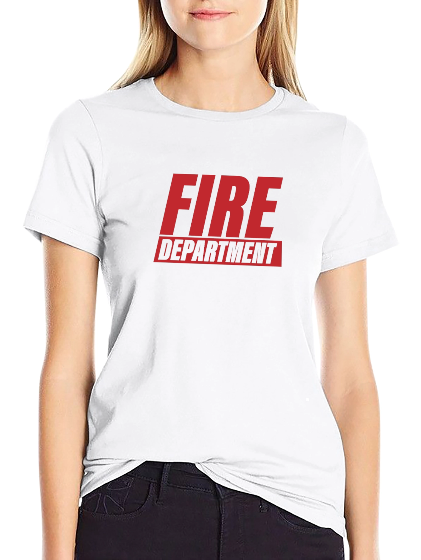 Fire Department Graphic Tee - Black