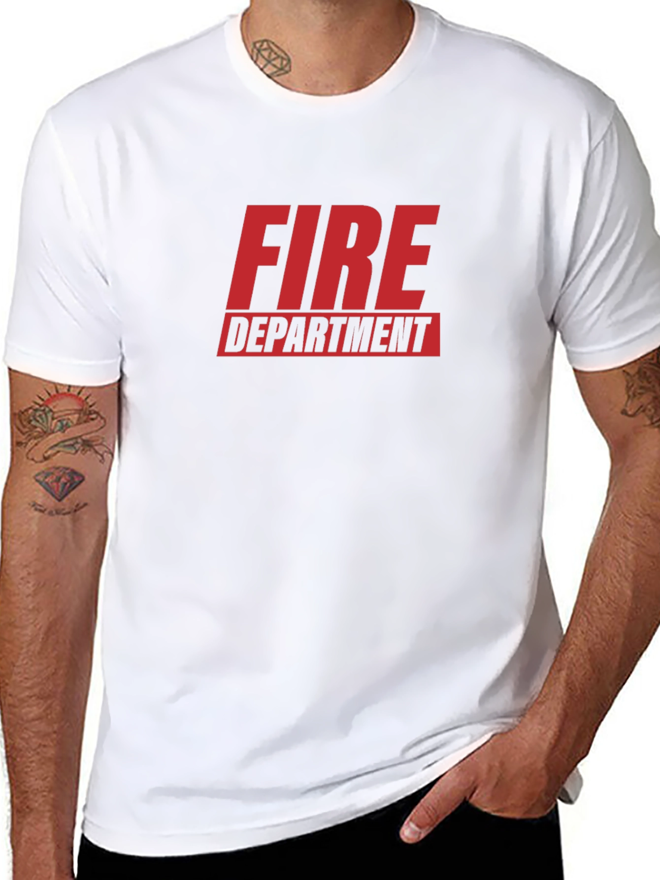 Fire Department Graphic Tee - Black