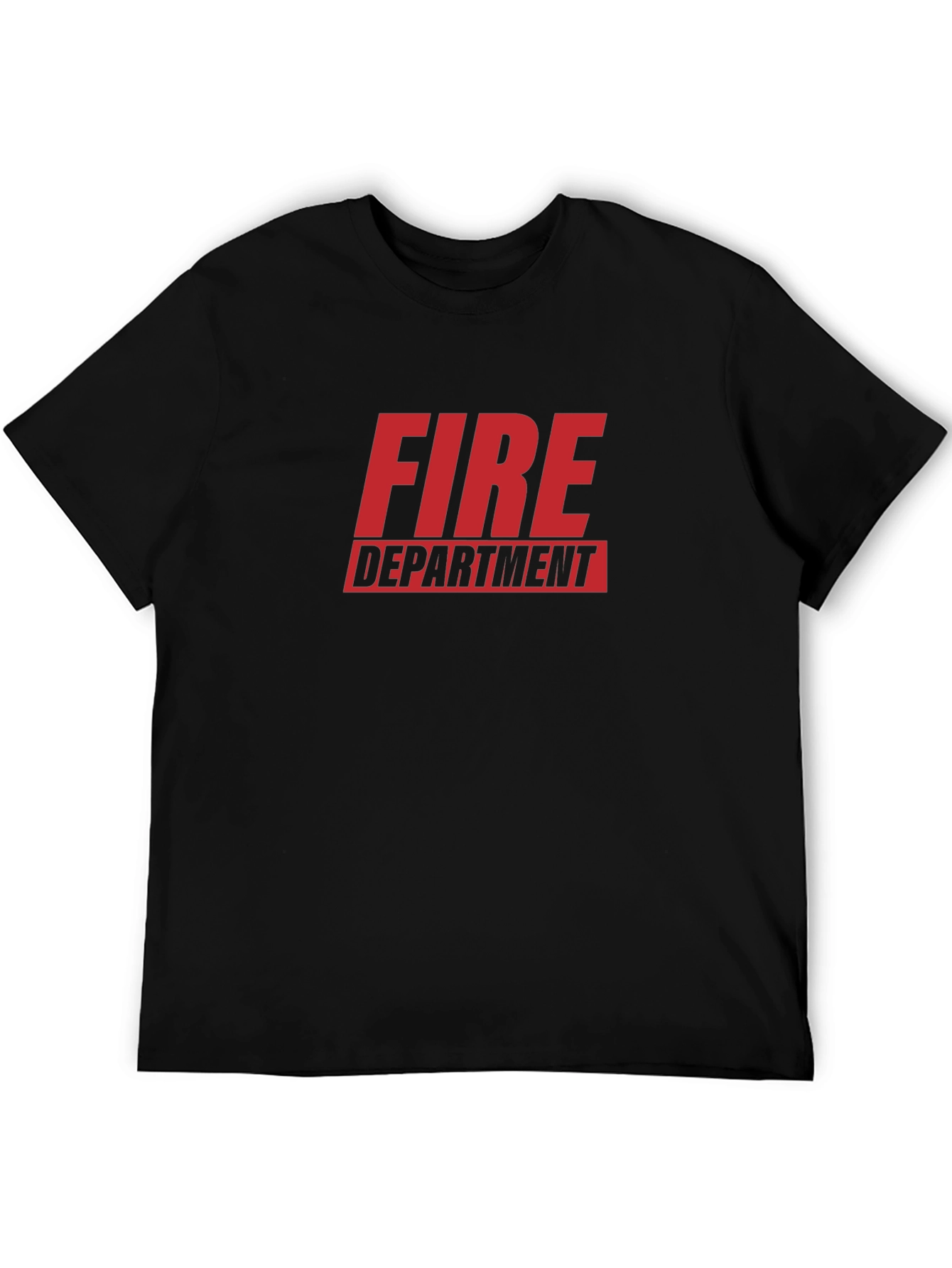 Fire Department Graphic Tee - Black