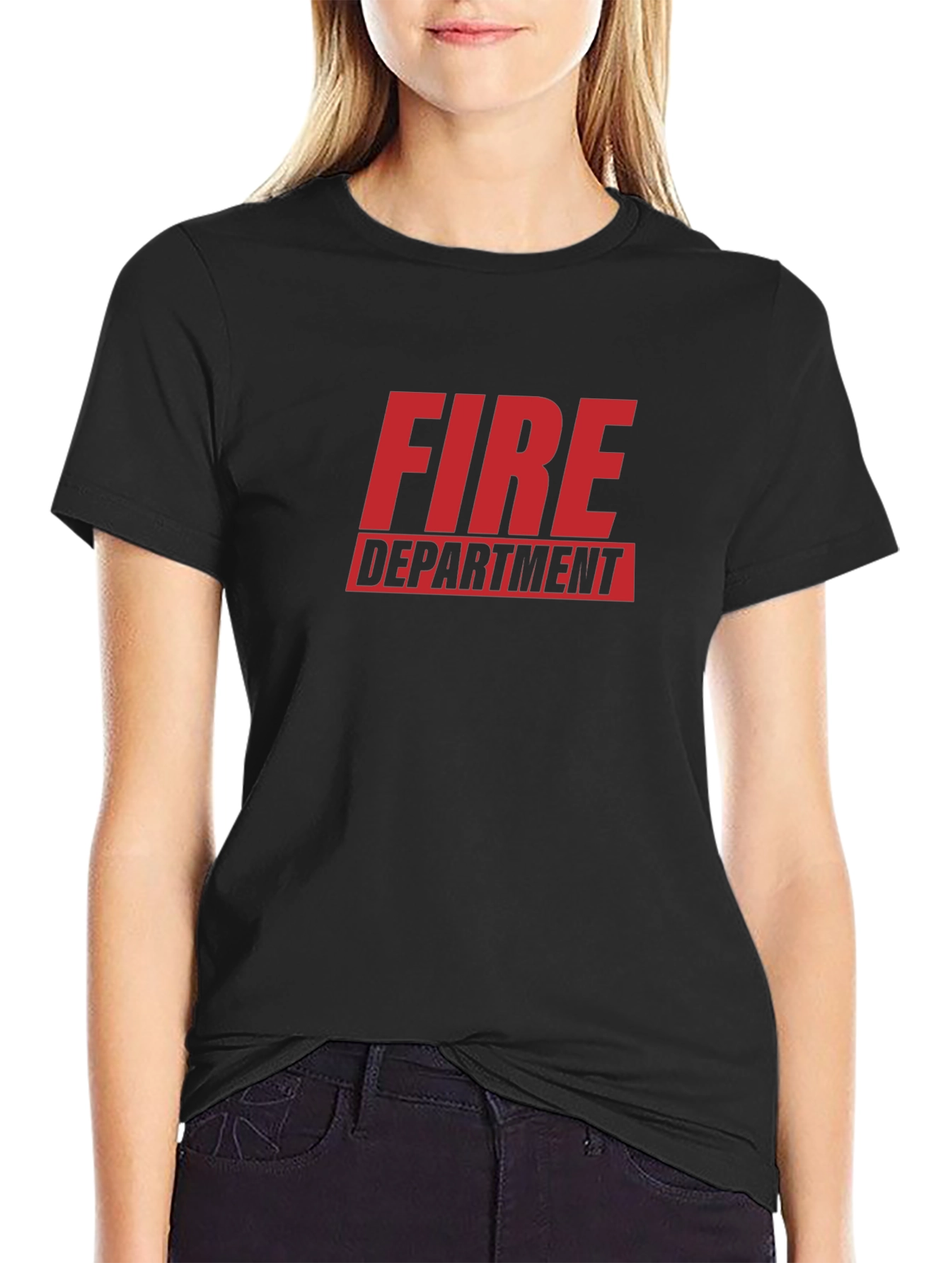Fire Department Graphic Tee - Black