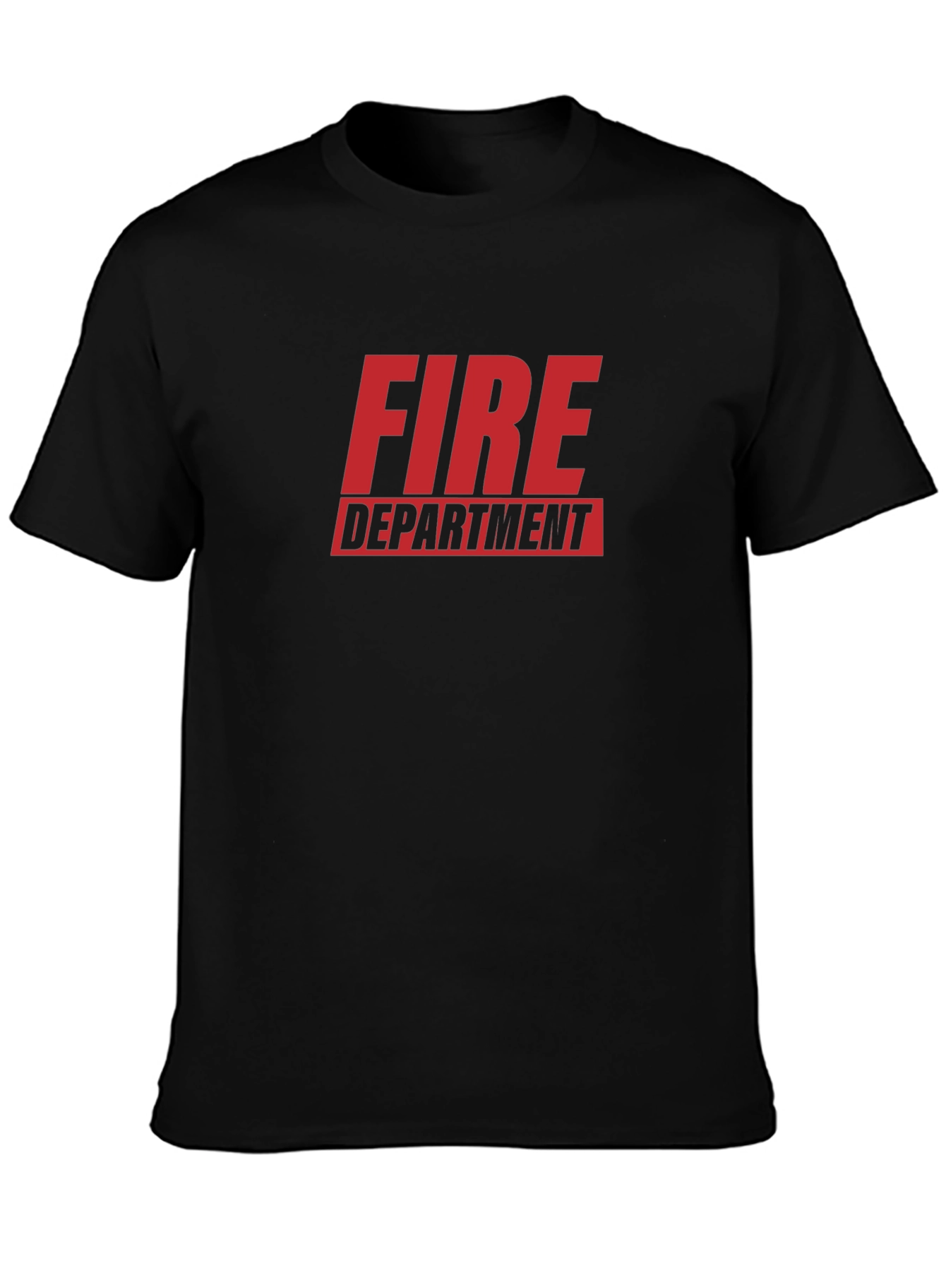 Fire Department Graphic Tee - Black