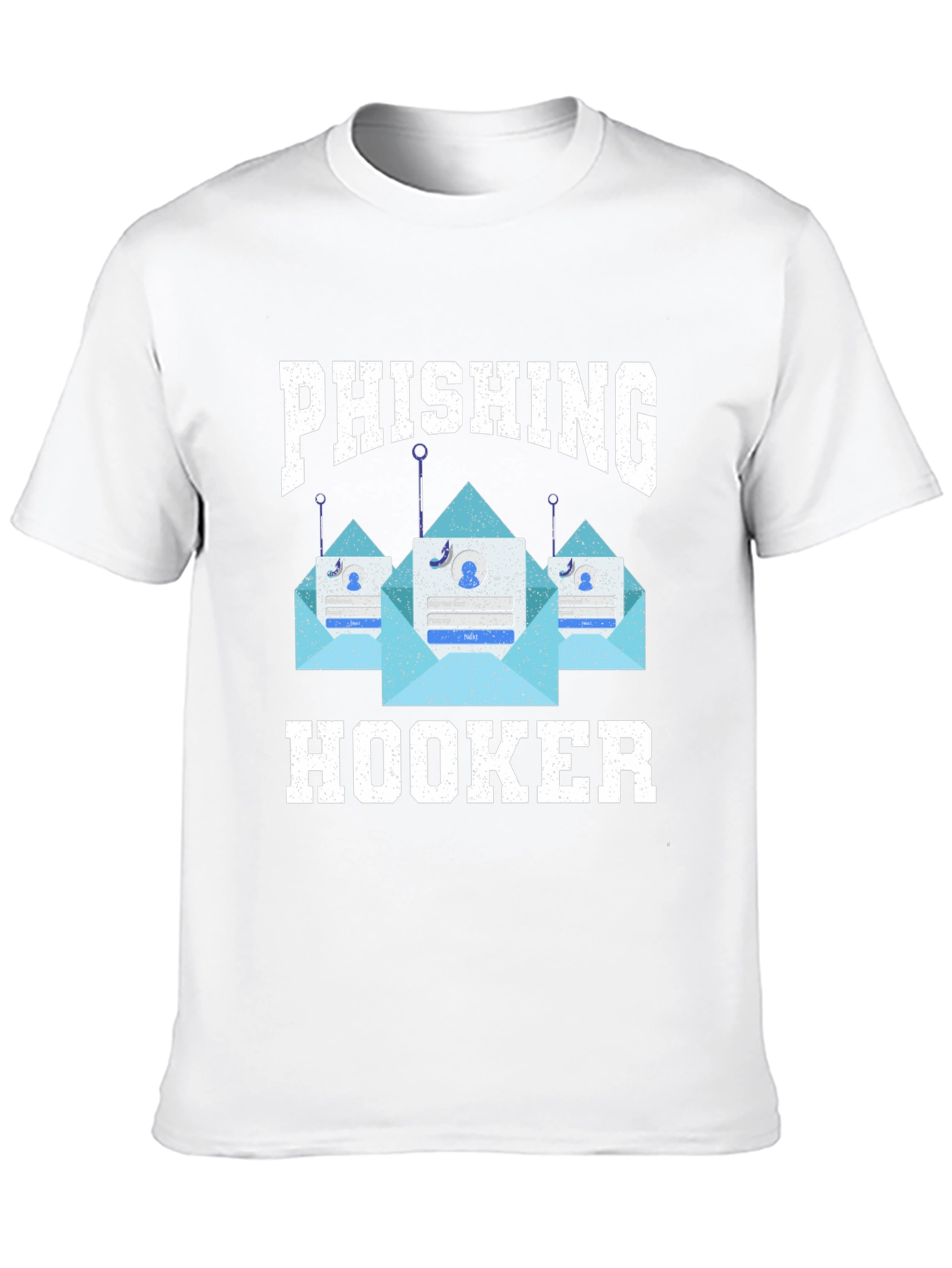 Phishing Hooker T-Shirt - Black Graphic Tee