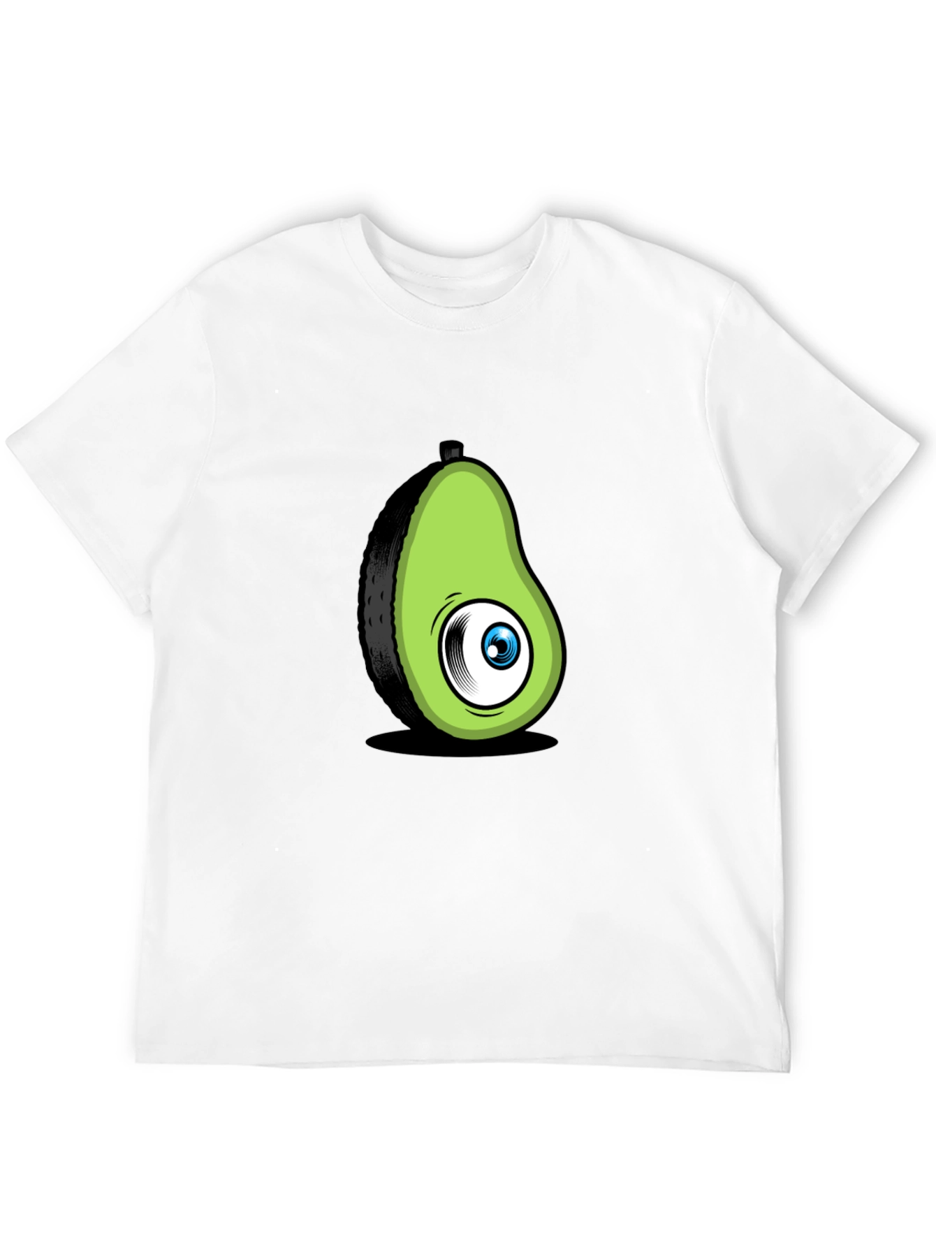 Avocado Eye Black T-Shirt Funny Graphic Tee