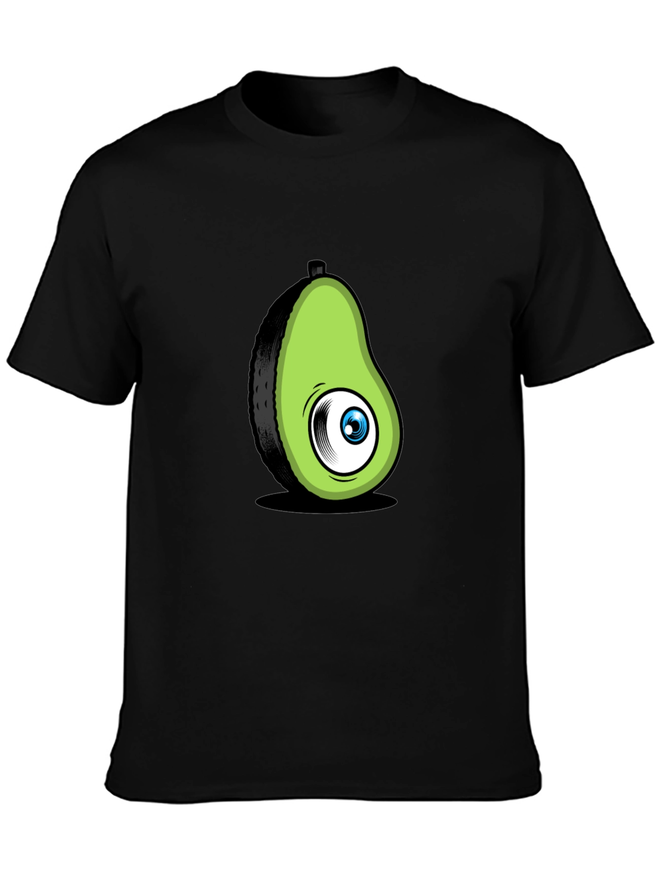 Avocado Eye Black T-Shirt Funny Graphic Tee